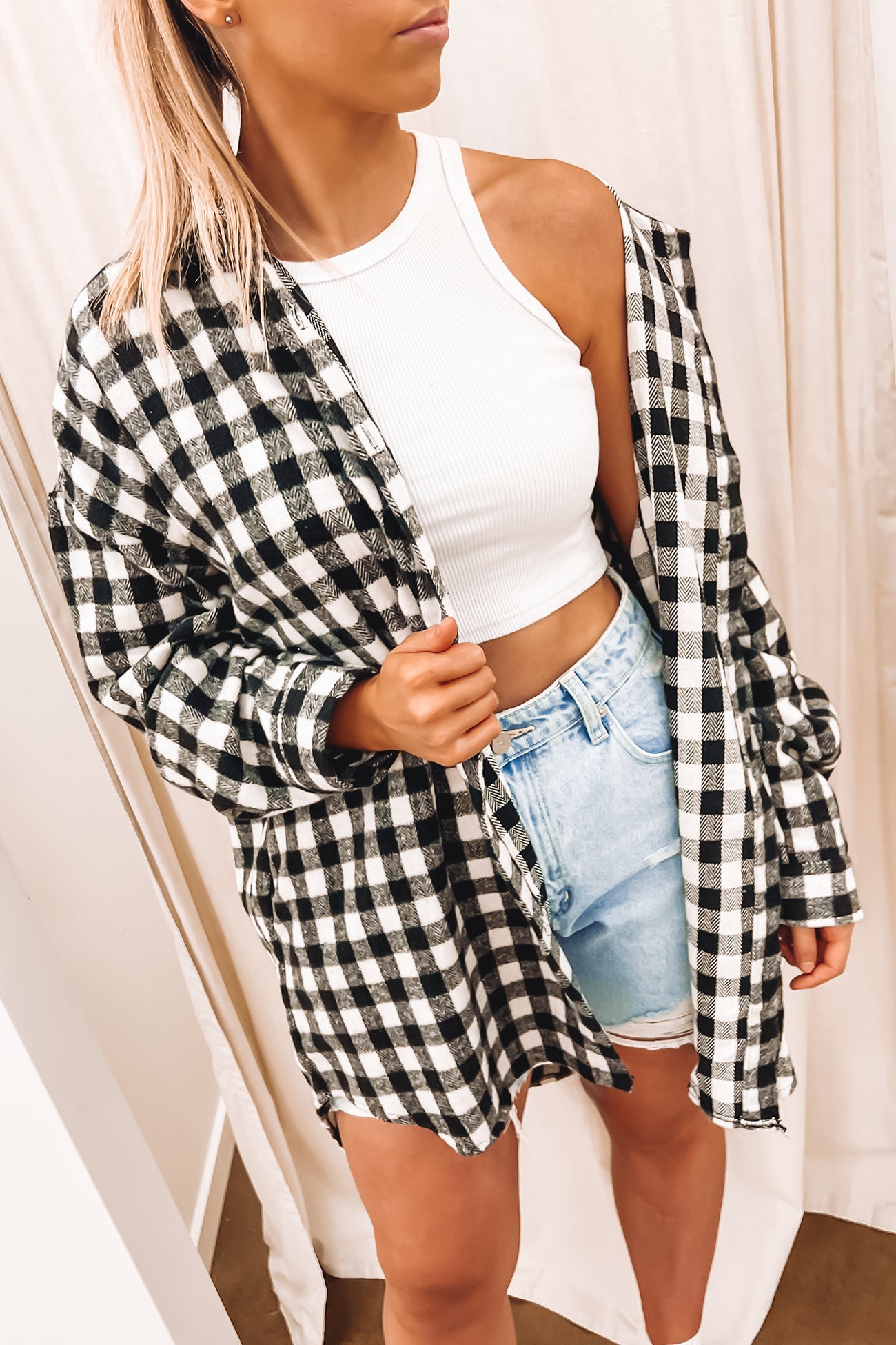 Jaimee Shirt Black Check