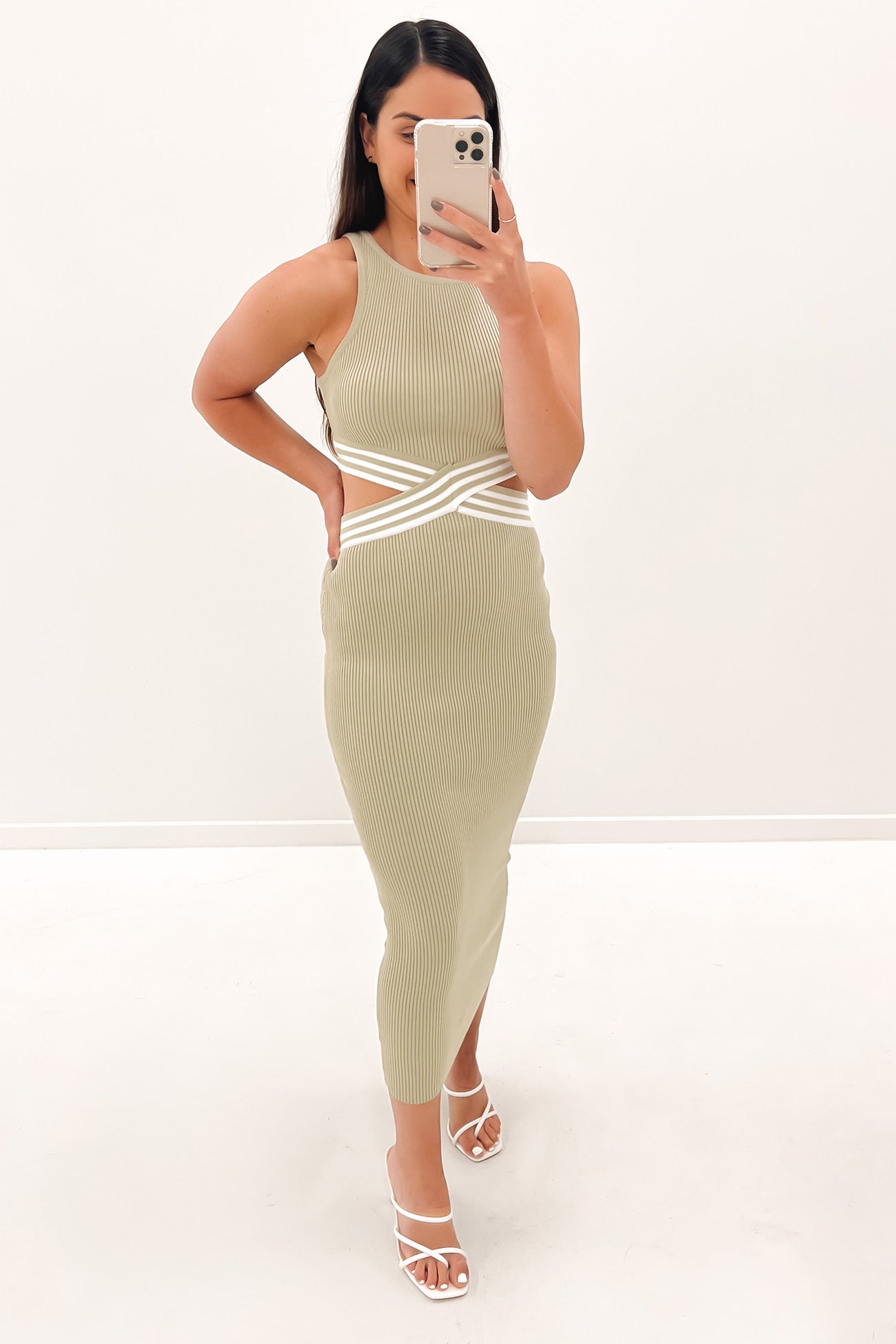 Jaimie Midi Dress Avocado