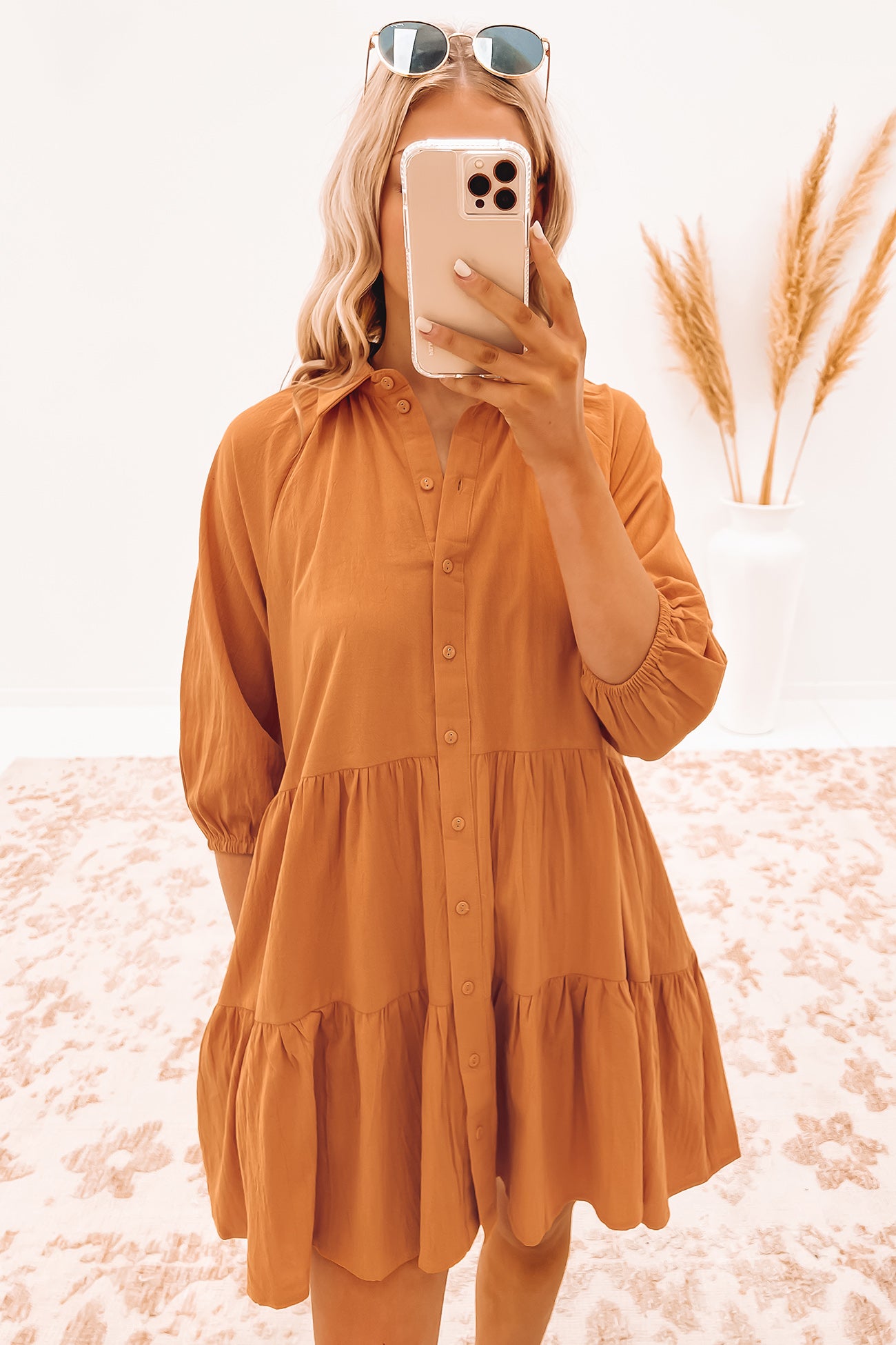 Jared Mini Dress Orange