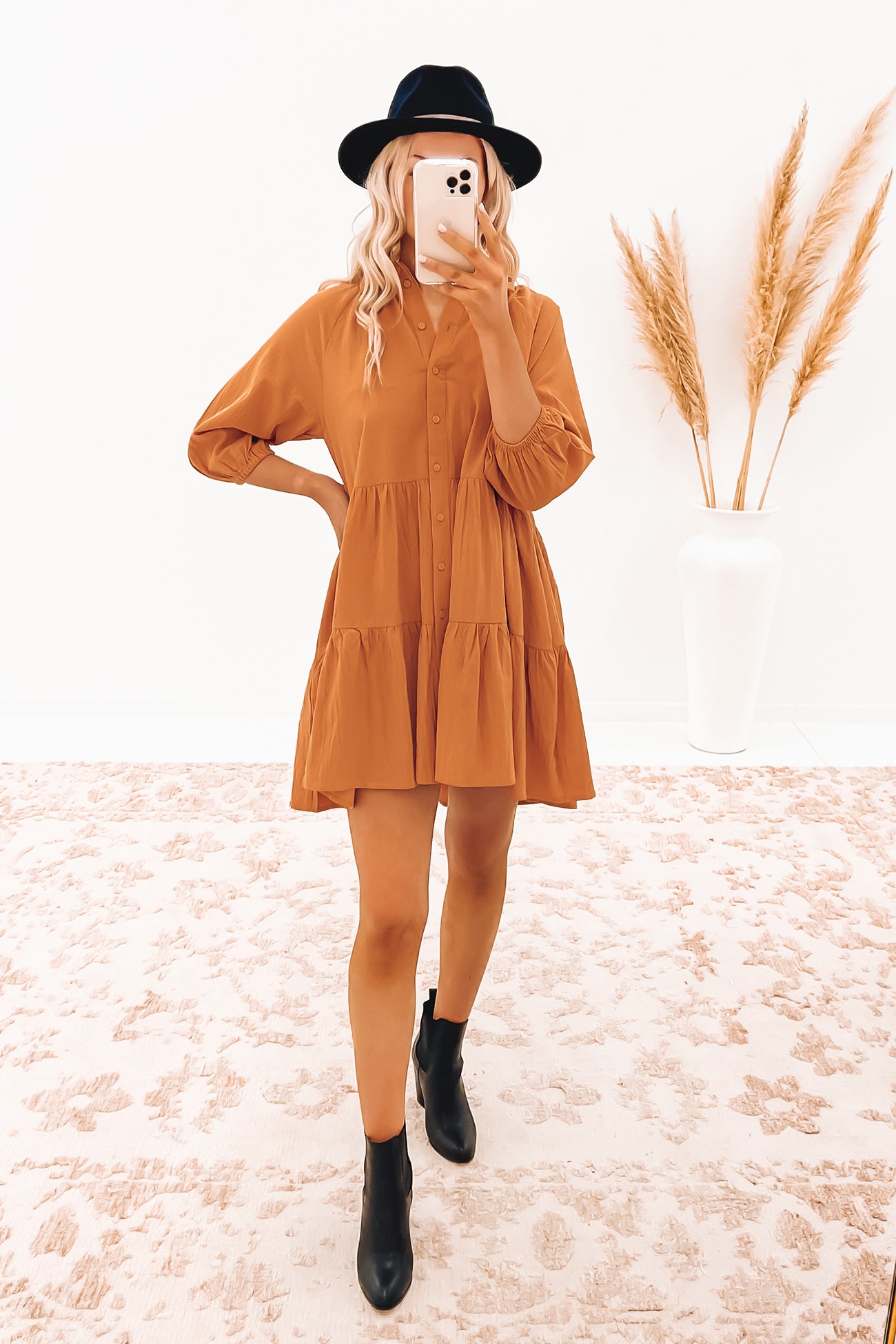 Jared Mini Dress Orange