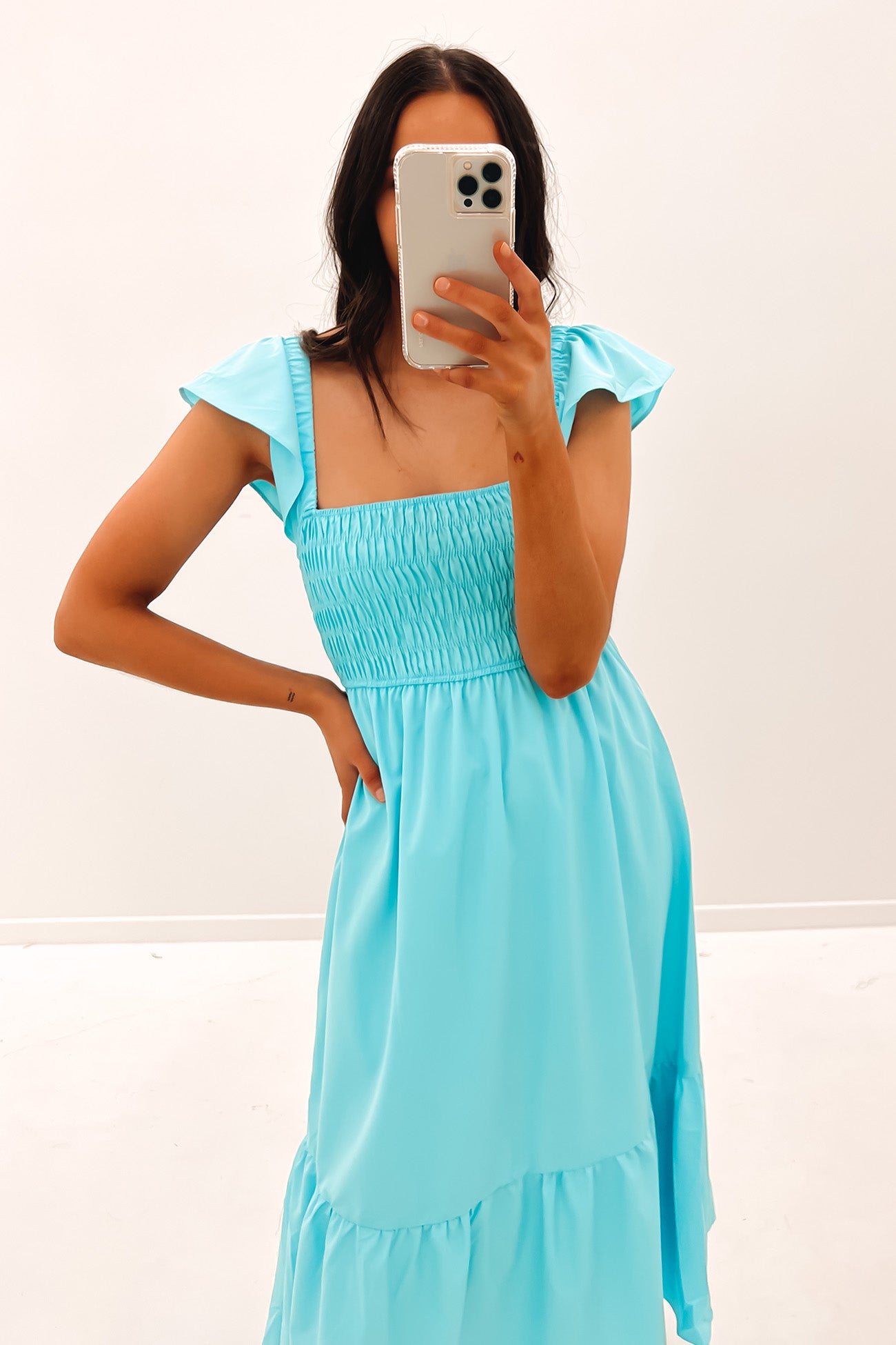 Jasmine Midi Dress Blue