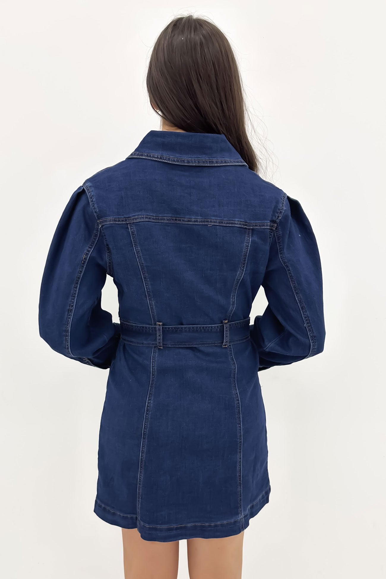 Jaydence Denim Mini Dress Indigo