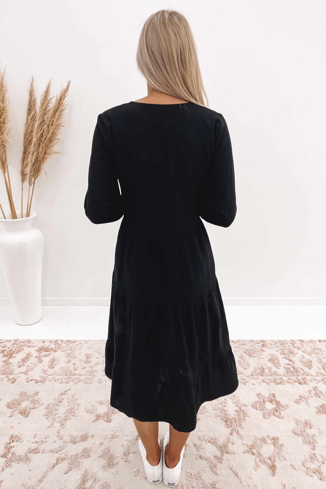 Jessika Midi Dress Black