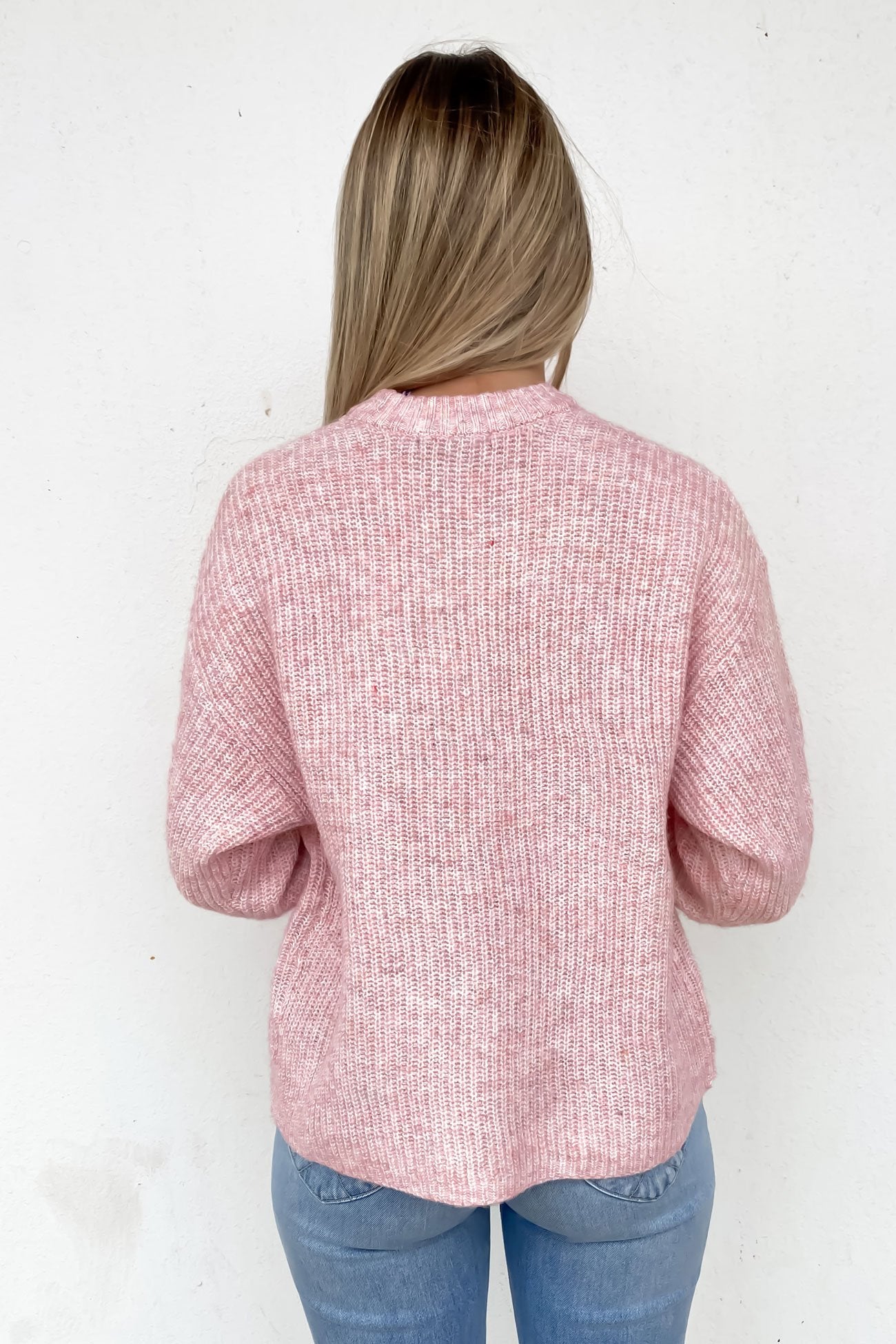 Joey Knit Crew Pink