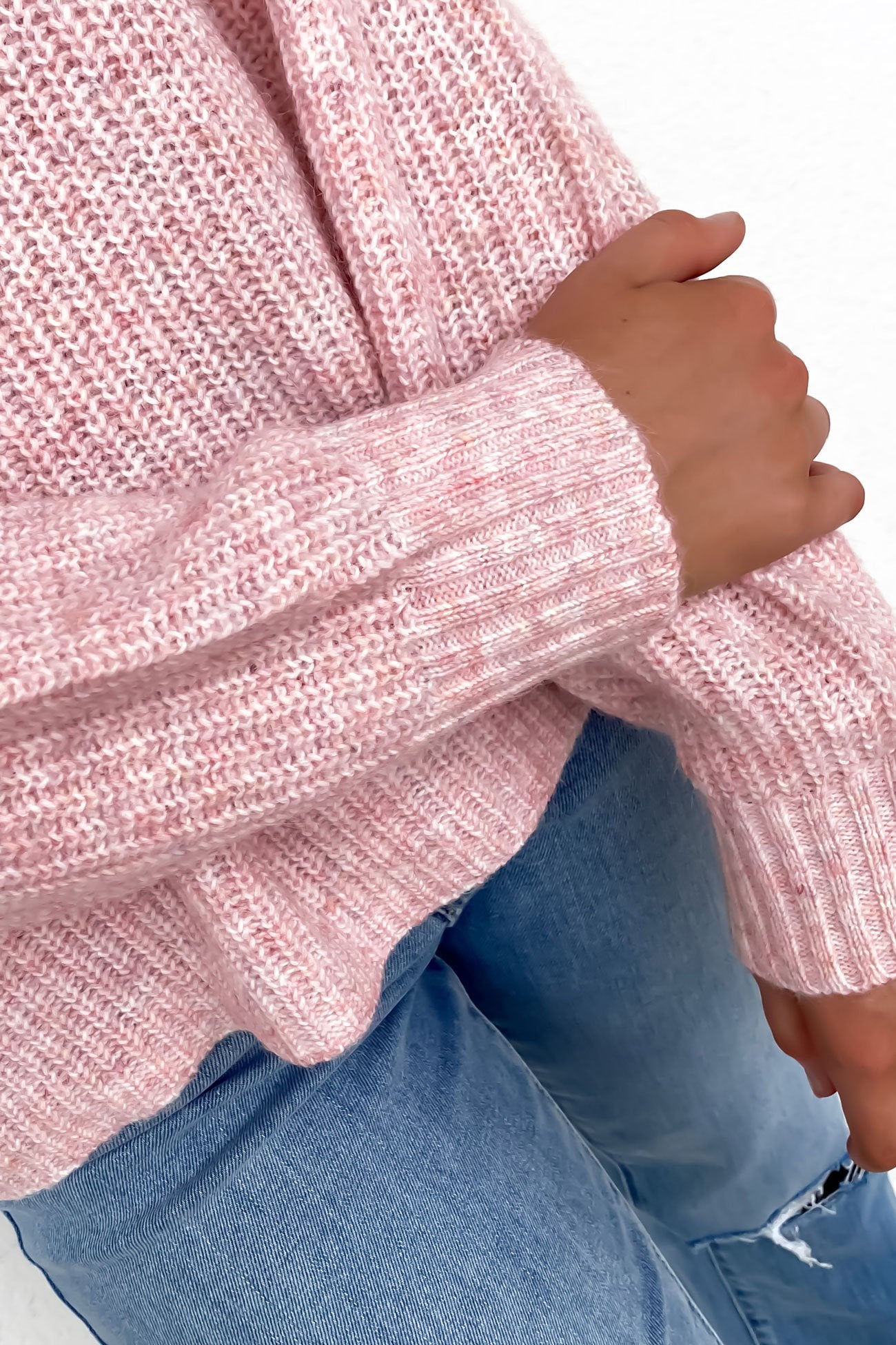 Joey Knit Crew Pink