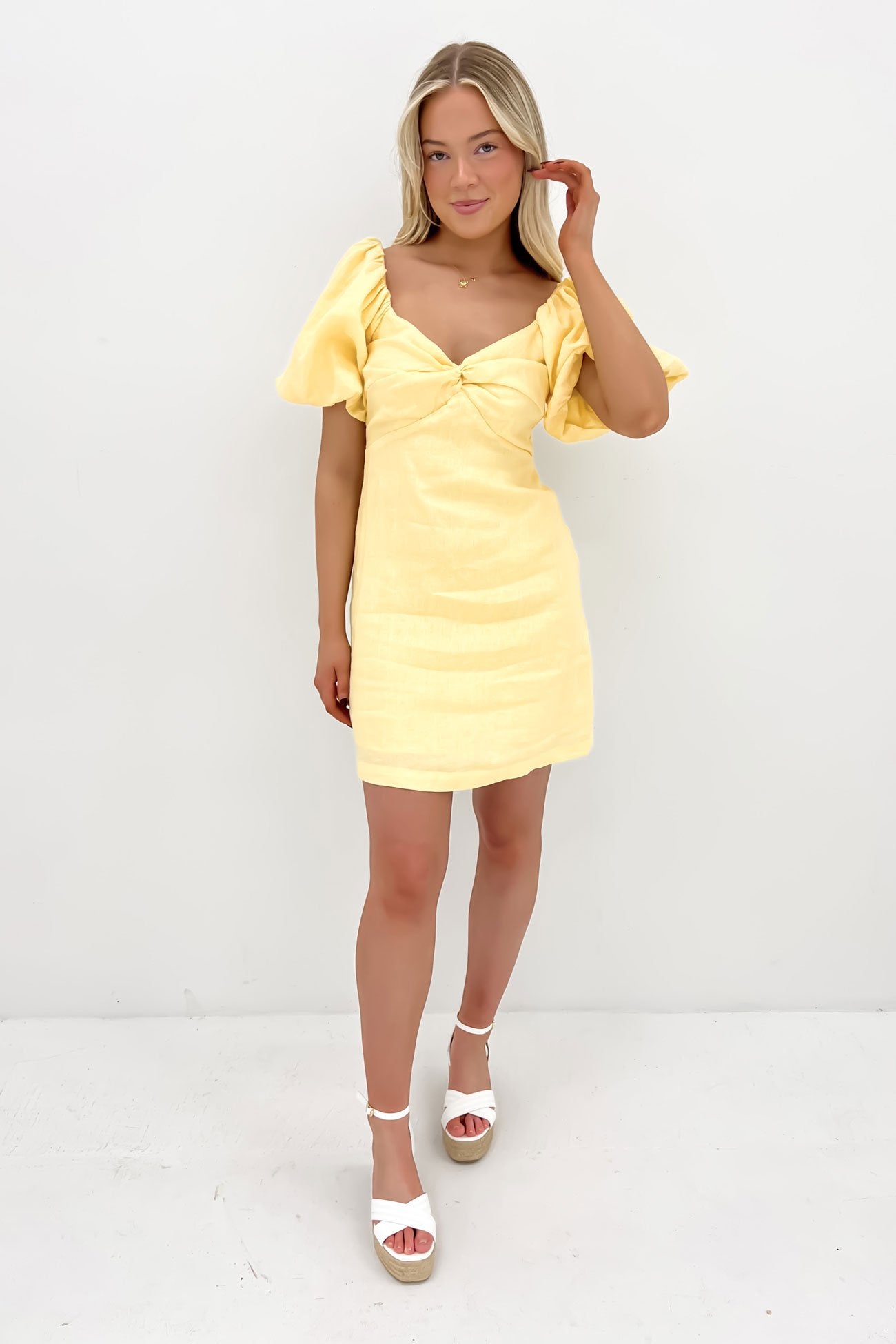 Jordana Mini Dress Yellow