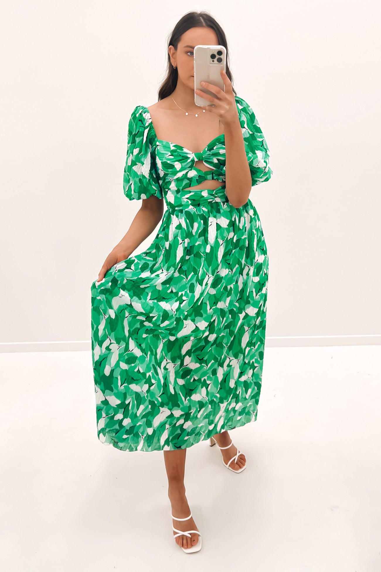 Josiah Midi Dress Green