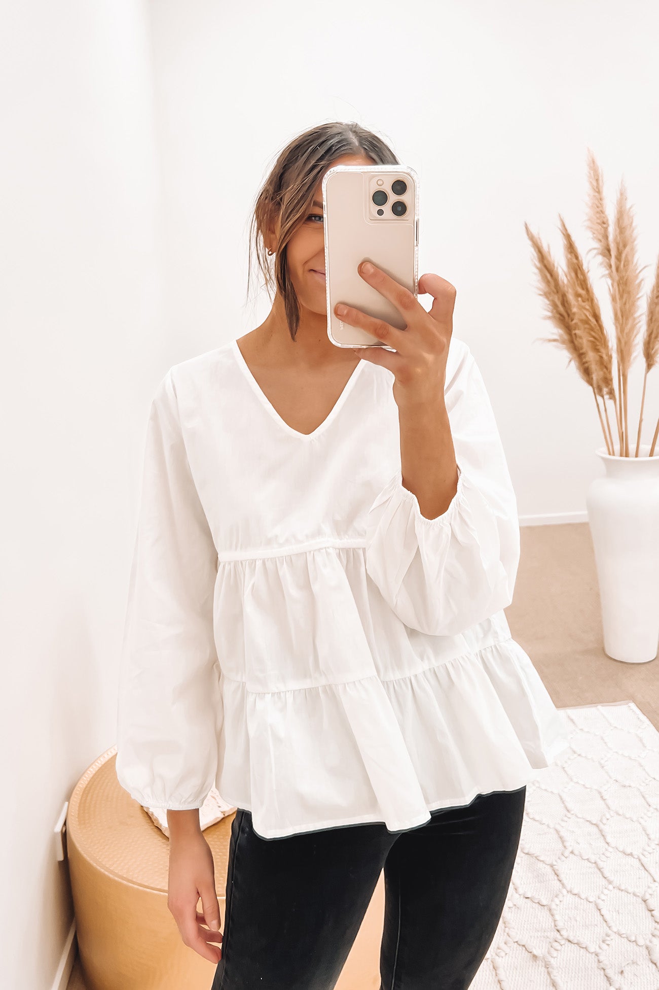 Julia Top White