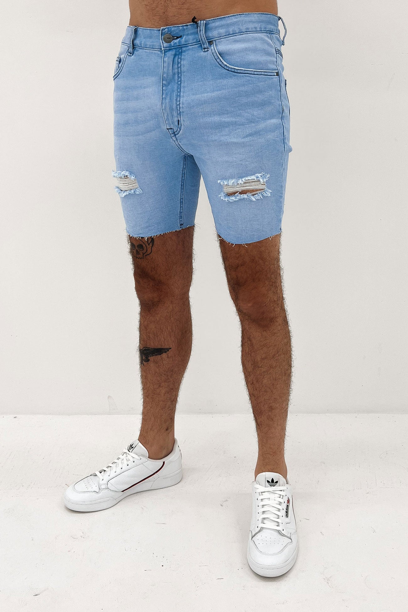 KS2 Denim Short Destroyed Crystal Blue