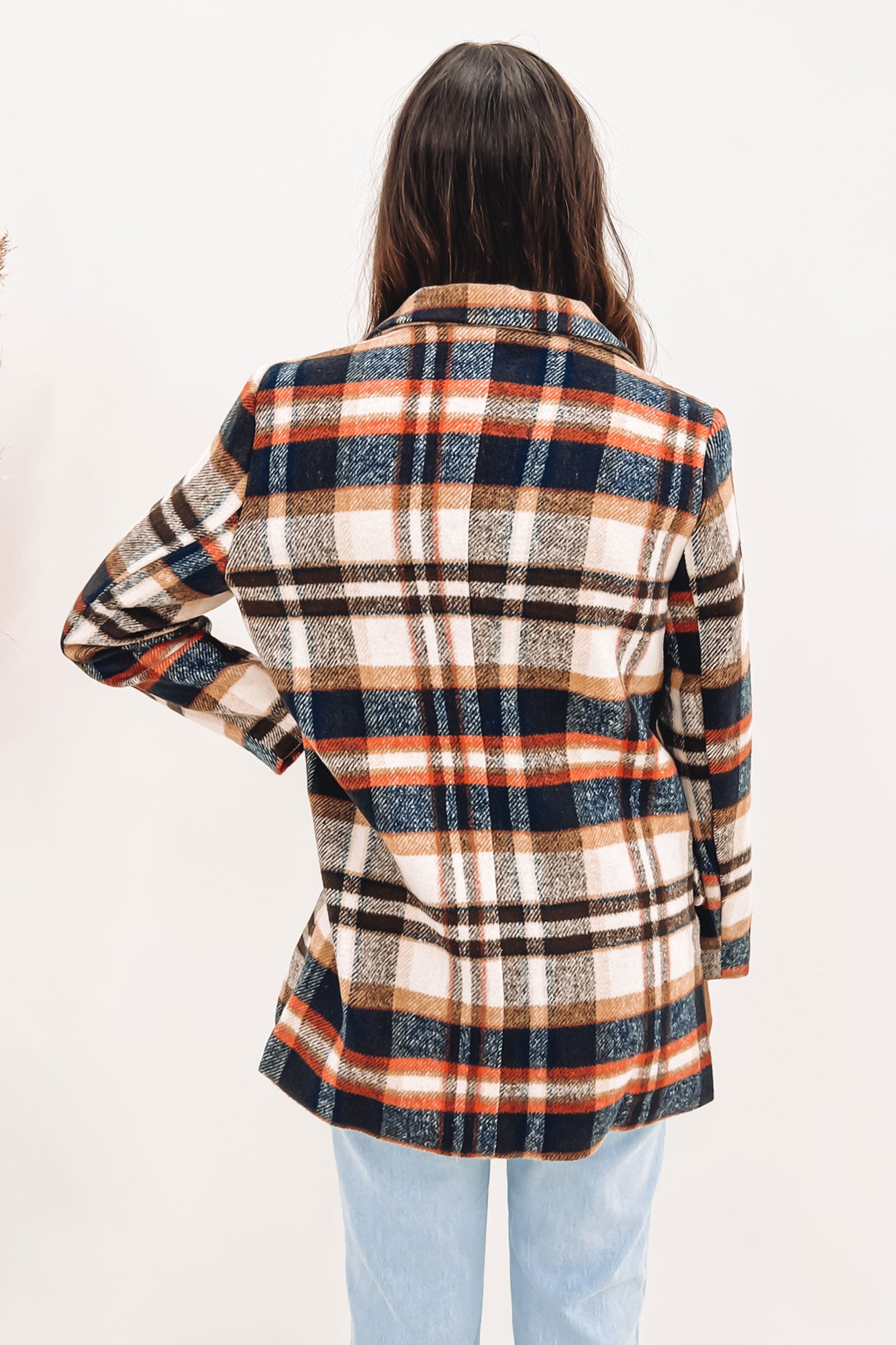 Kacey Blazer Brown Check