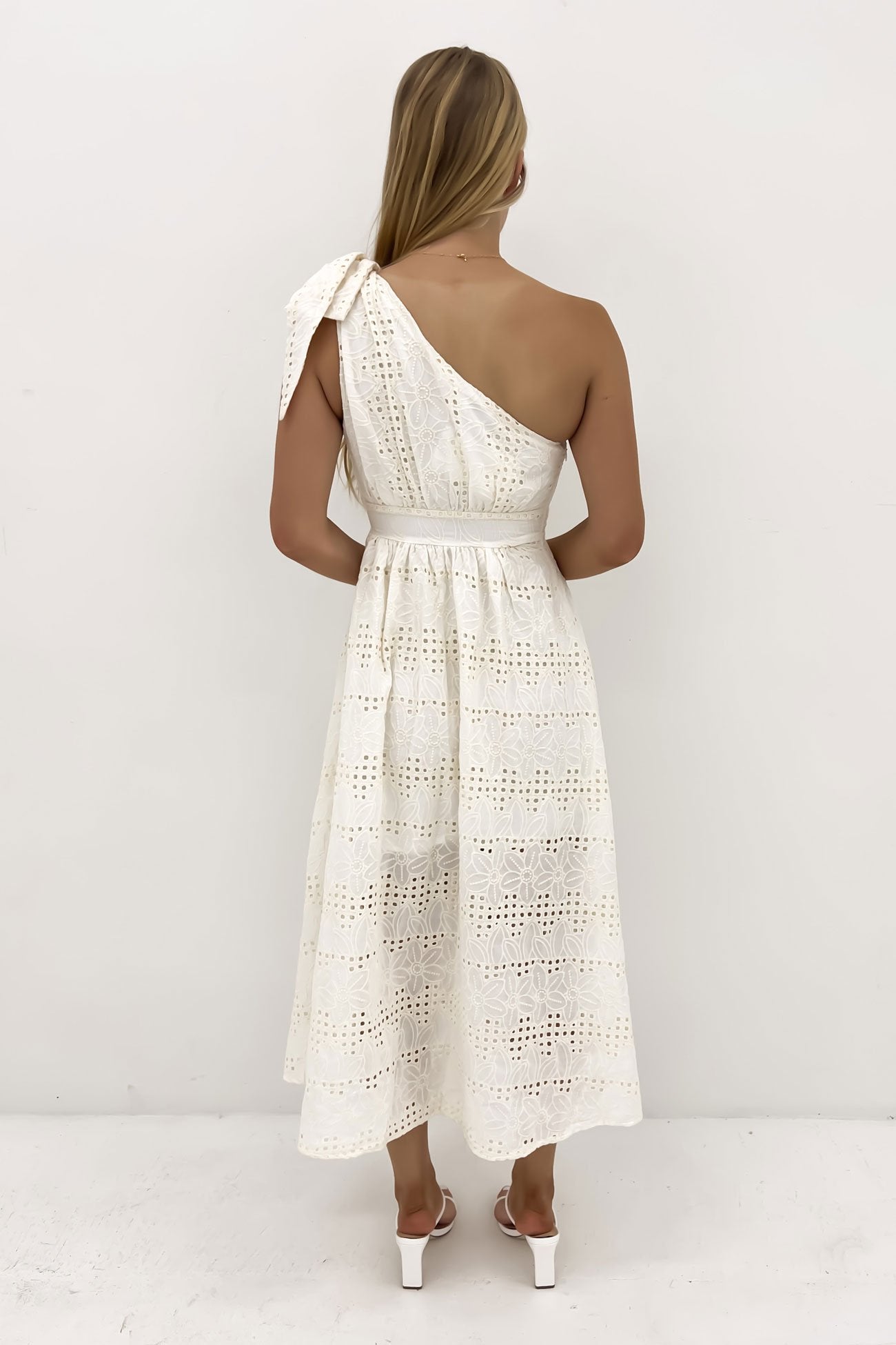 Kamilah Midi Dress Cream