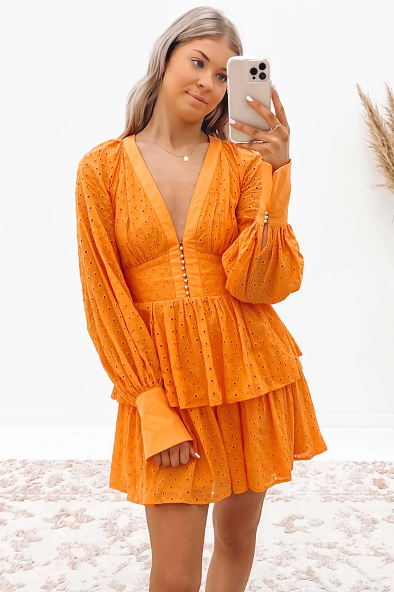 Kaylin Mini Dress Orange