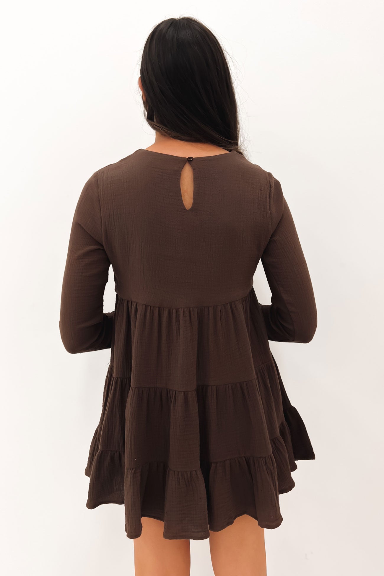 Kelly Mini Dress Chocolate