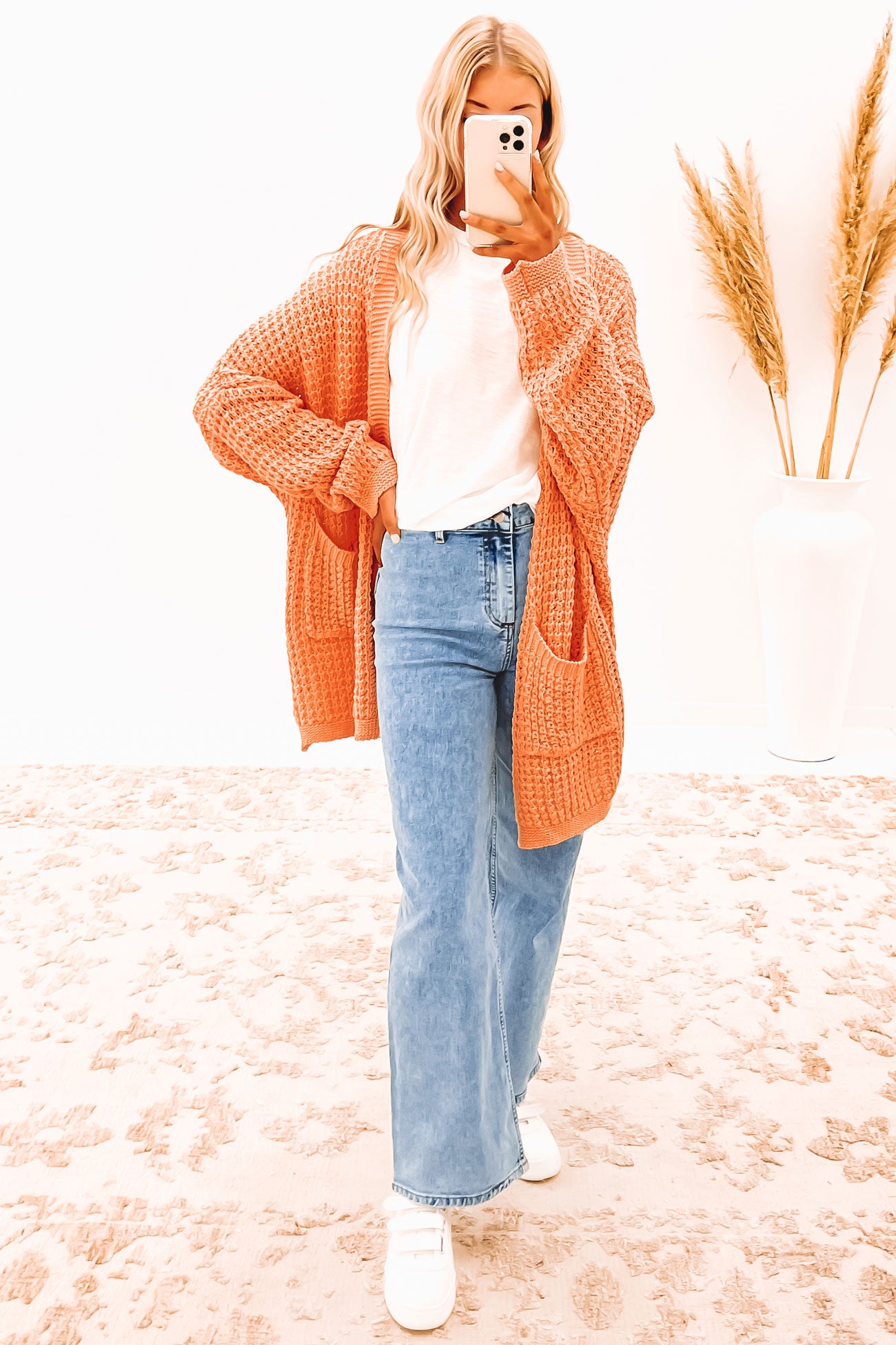 Kendrah Cardigan Peach