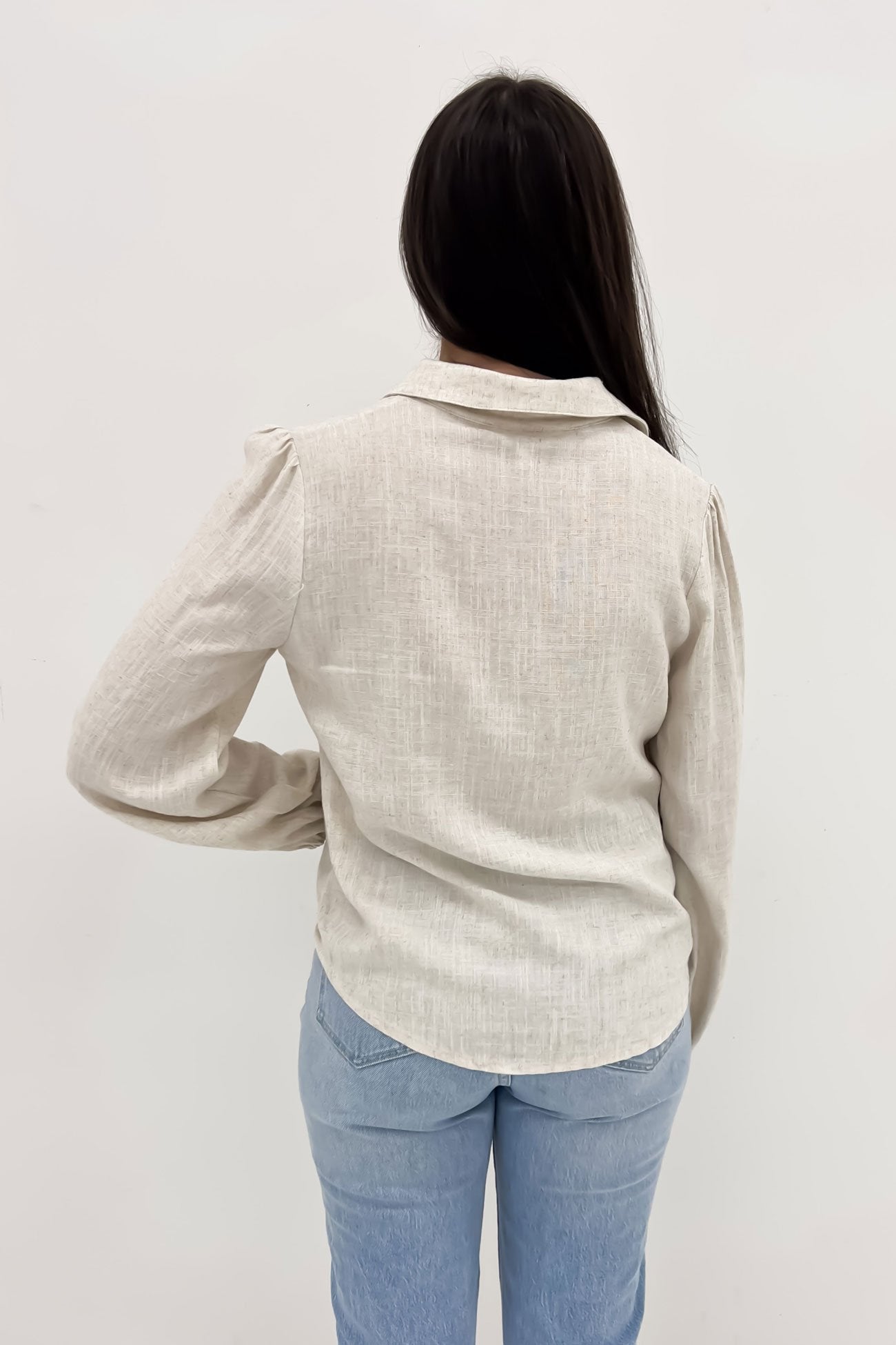 Khloe Linen Shirt Oat