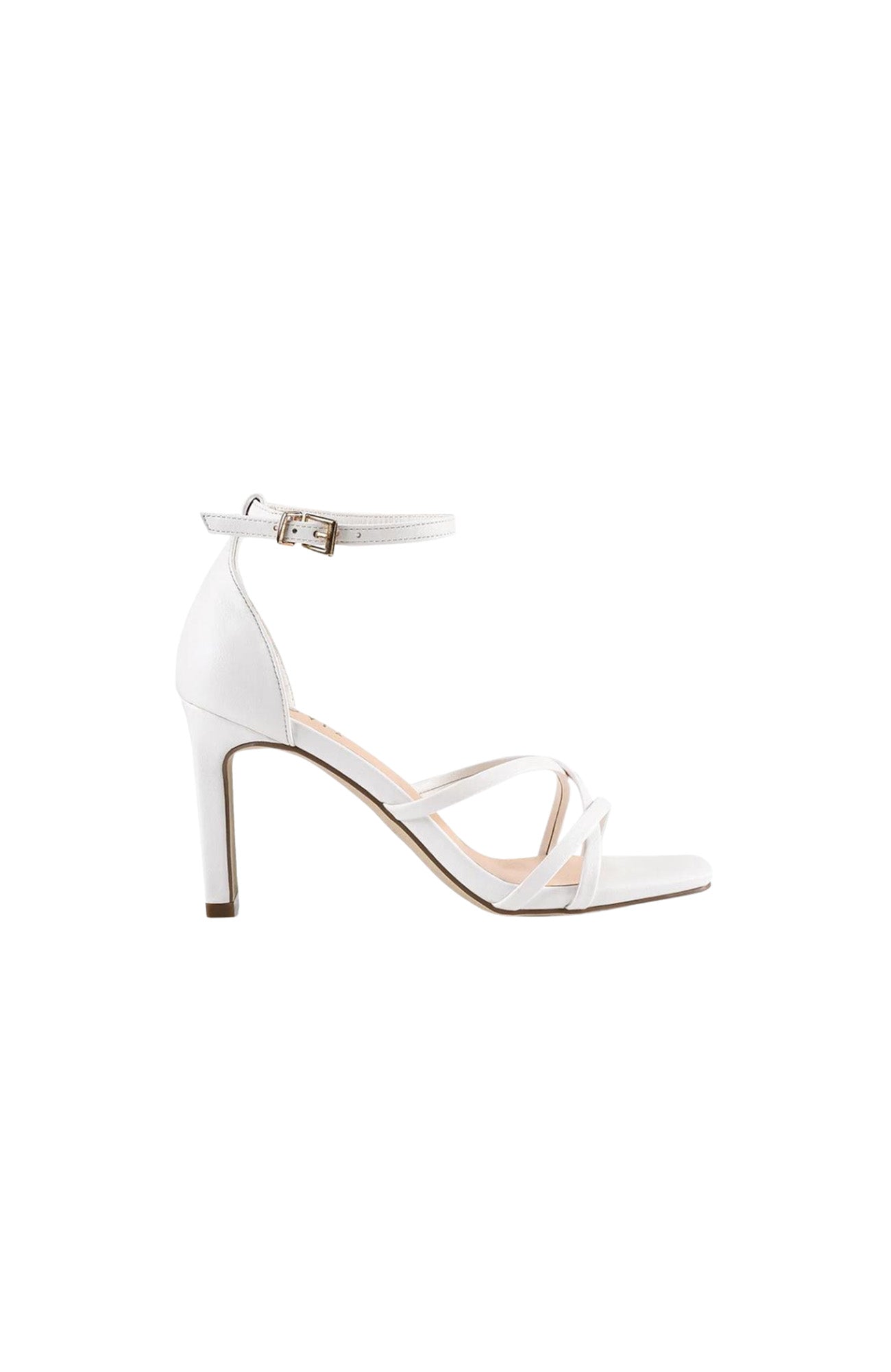 Kingdom Heel Sandal White Smooth