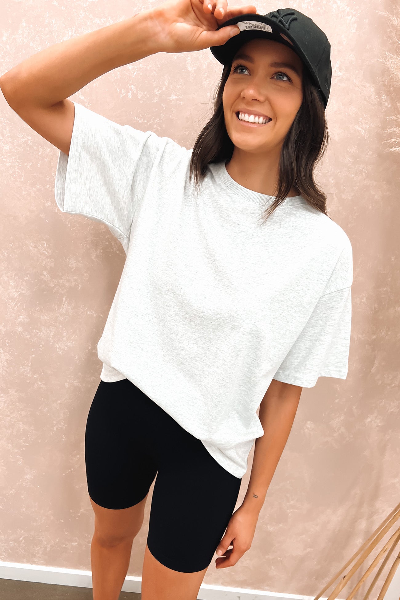 Koa Oversized Tee Snow Marle