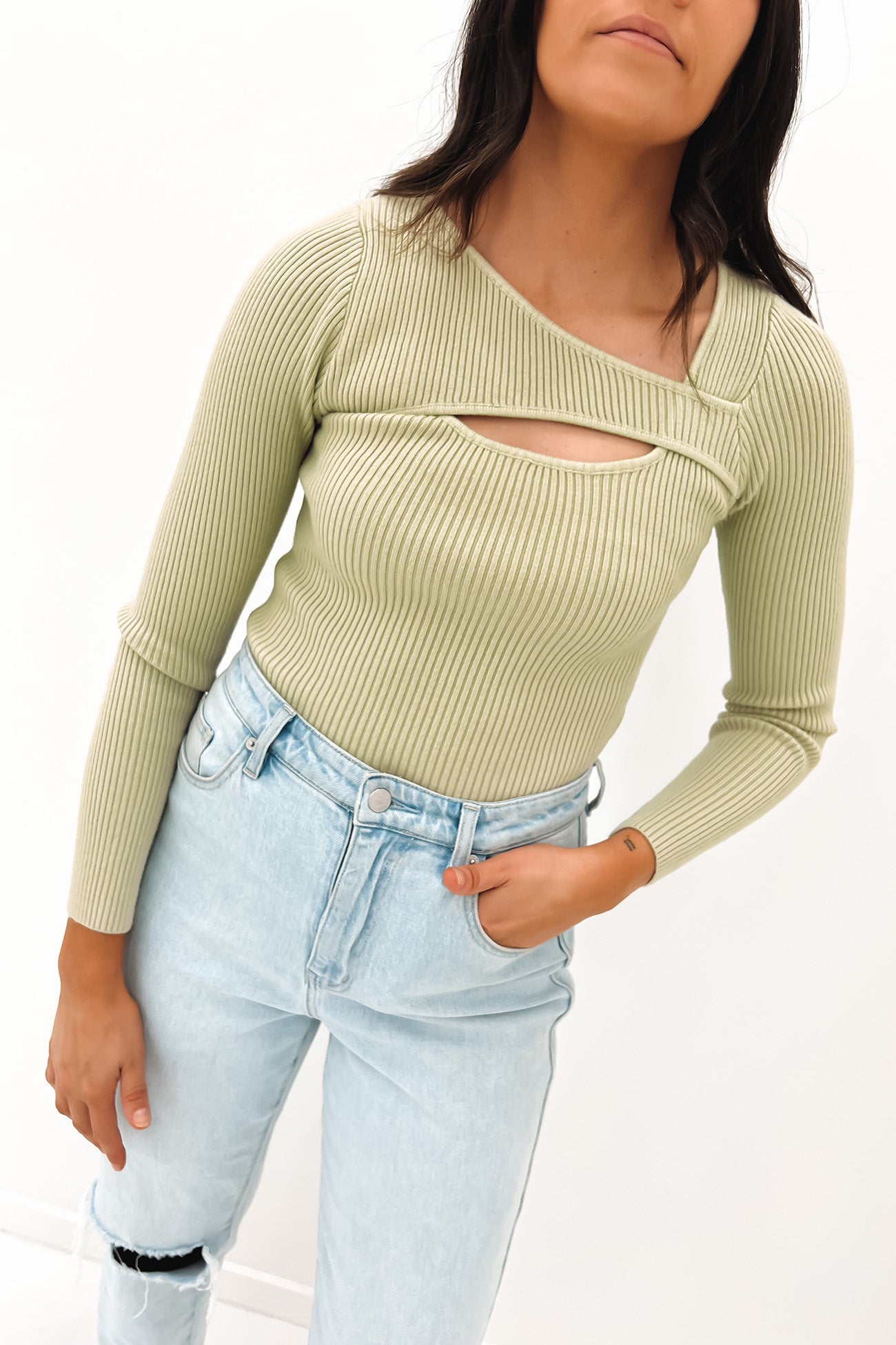 Kota Long Sleeve Top Avocado