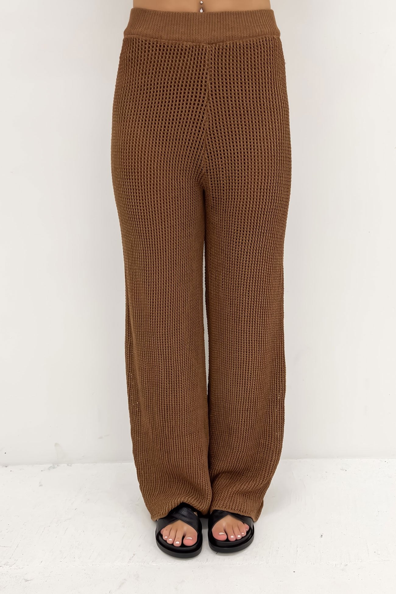 Kylah Knit Pant Chocolate