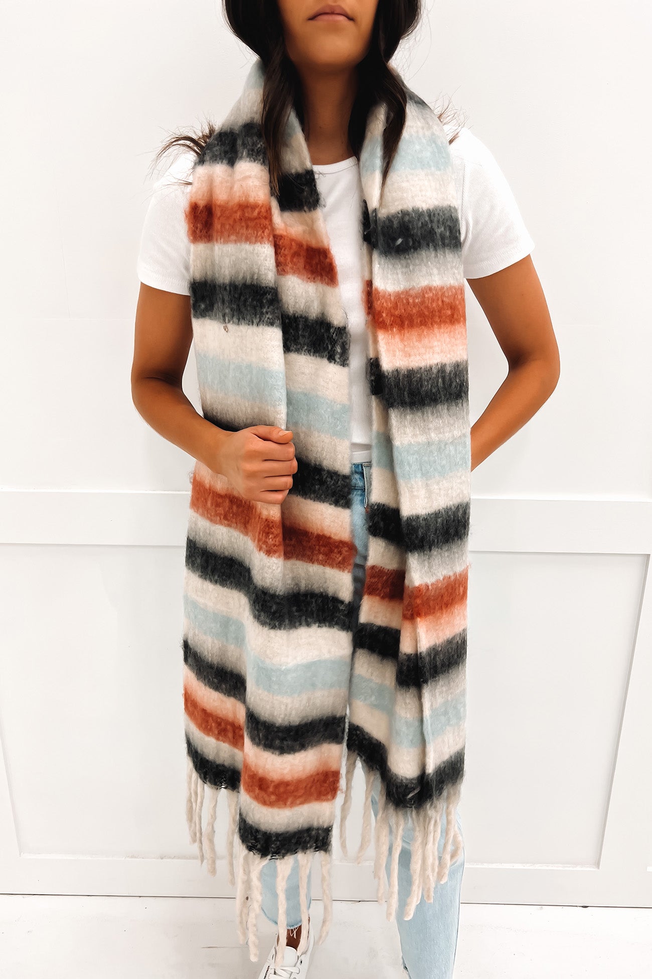 Kyra Fluffy Scarf Multi