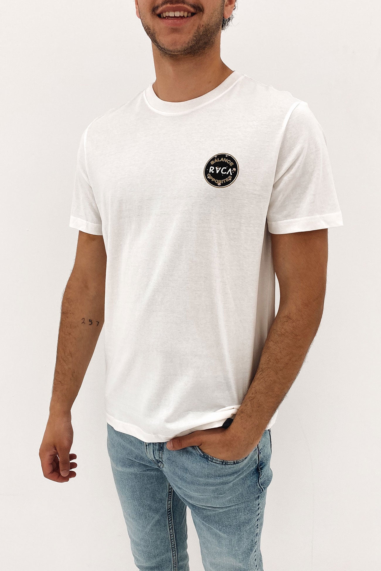 La Fleur Short Sleeve Tee Antique White