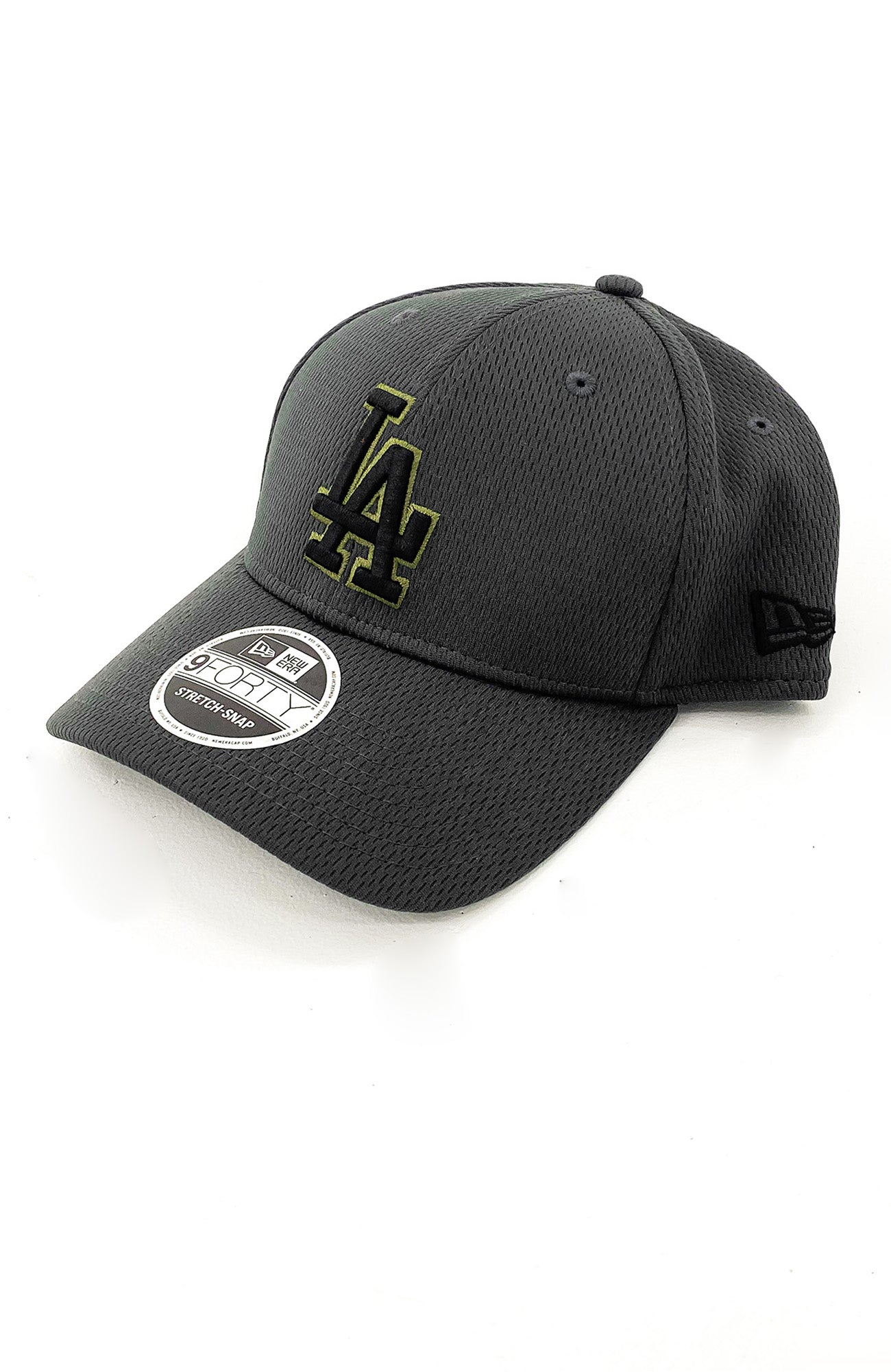 Los Angeles Dodgers 9FORTY Stretch Snap Back Olive Black