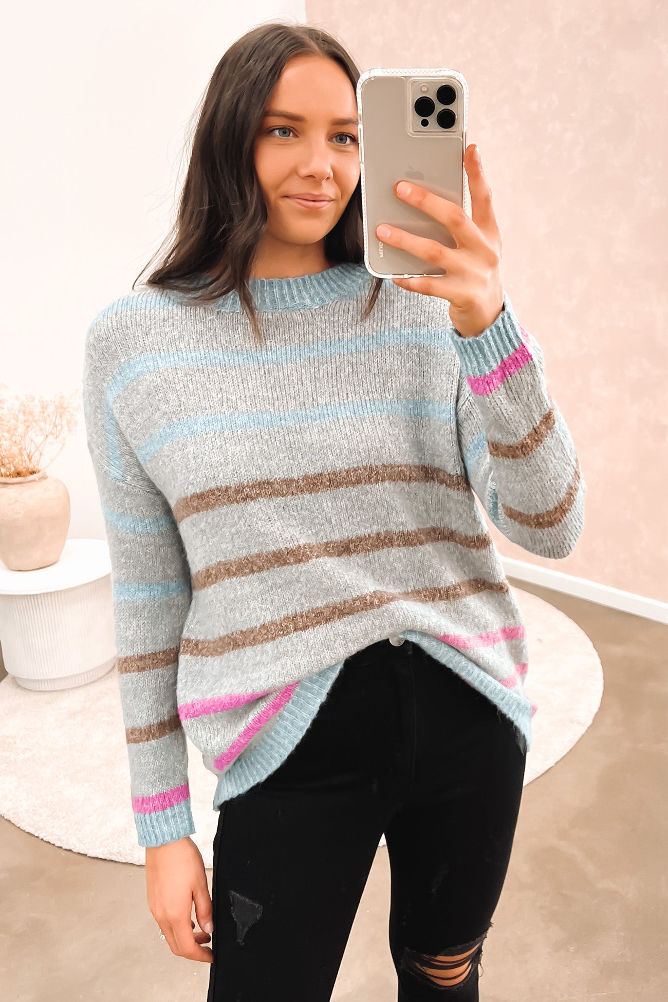 Laelle Knit Jumper Grey