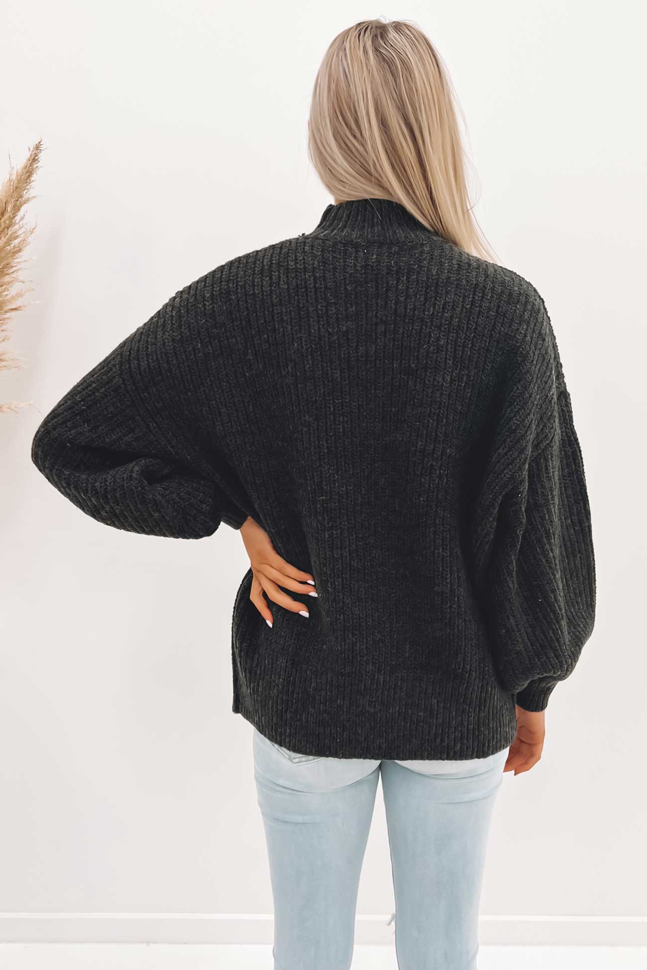 Lakewood Oversized Knit Charcoal