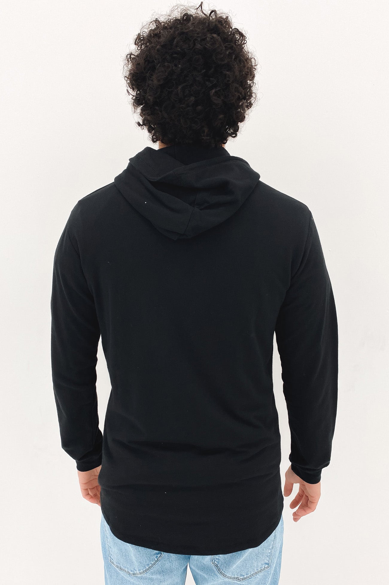 Launched Hooded Long Sleeve Black