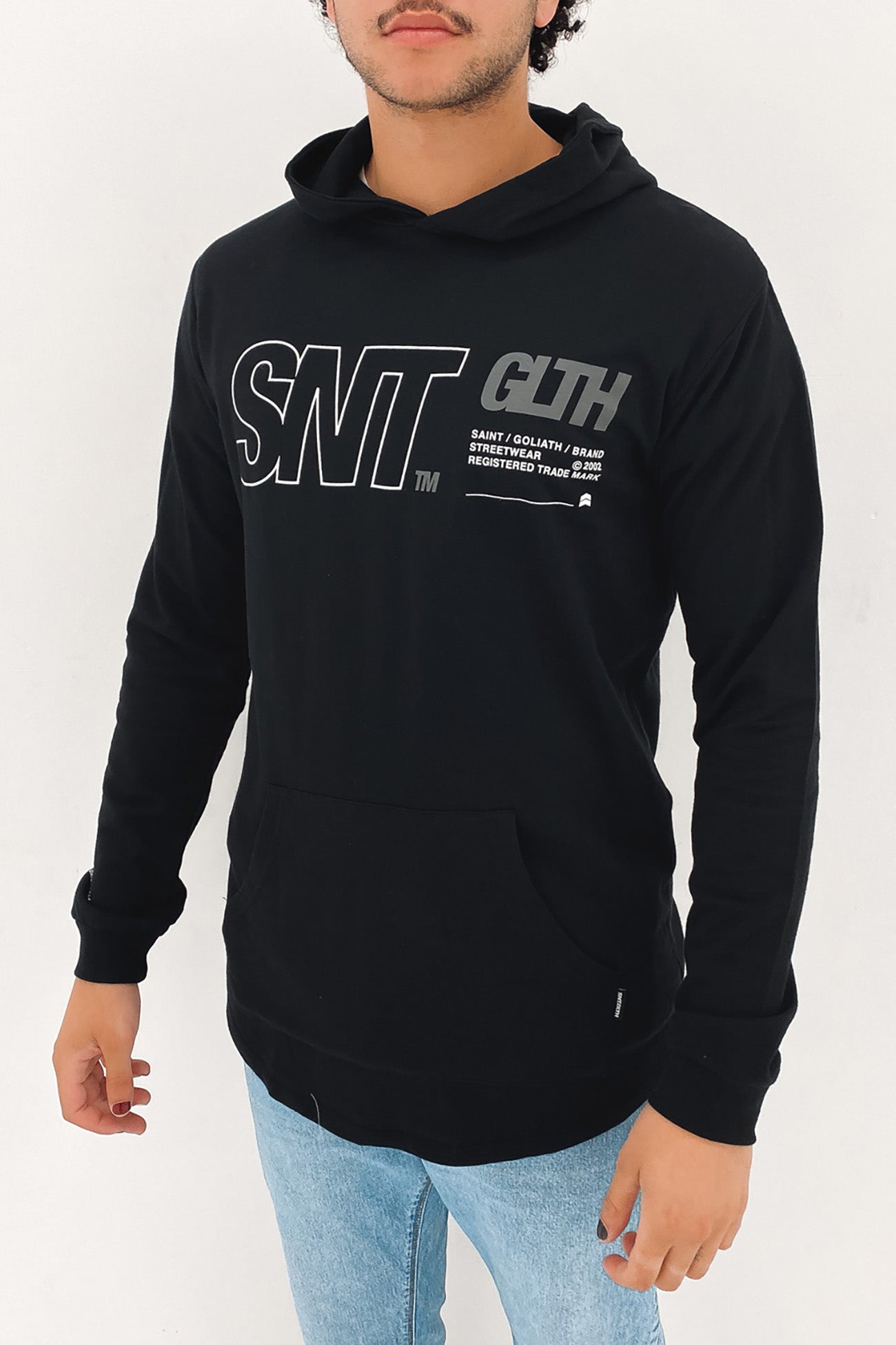 Launched Hooded Long Sleeve Black