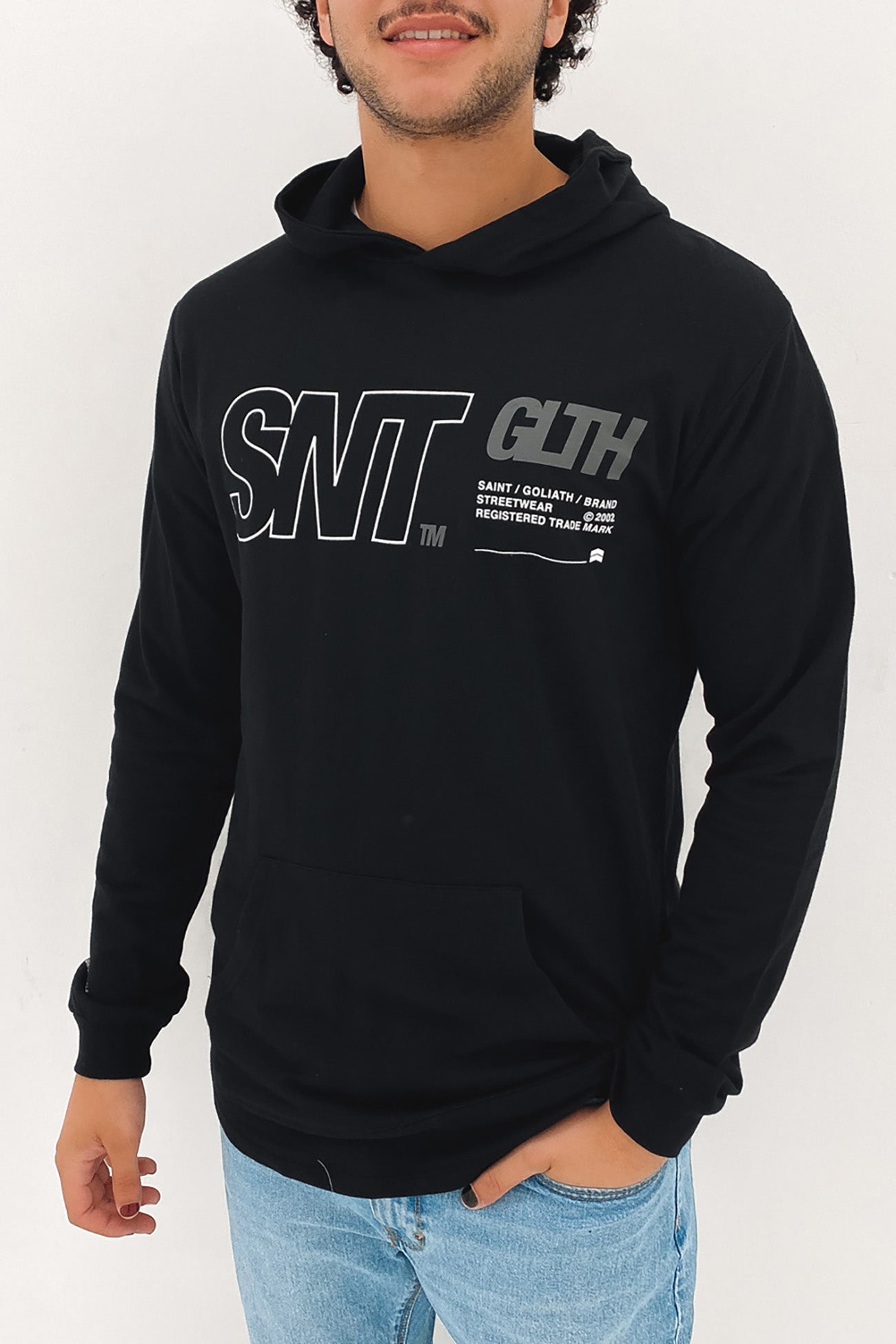 Launched Hooded Long Sleeve Black