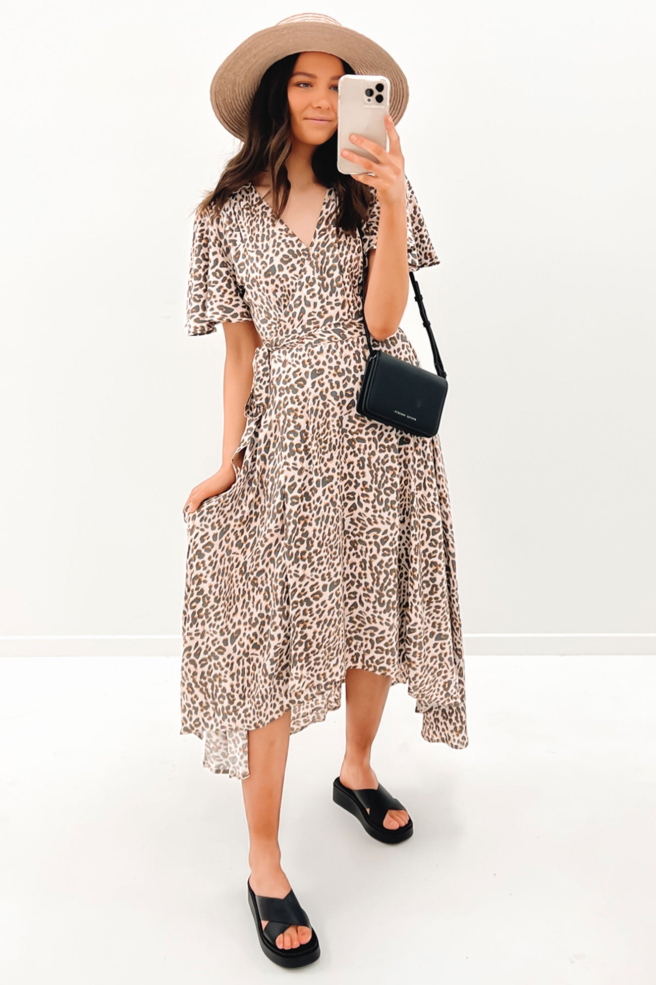 Lauren Midi Dress Leopard