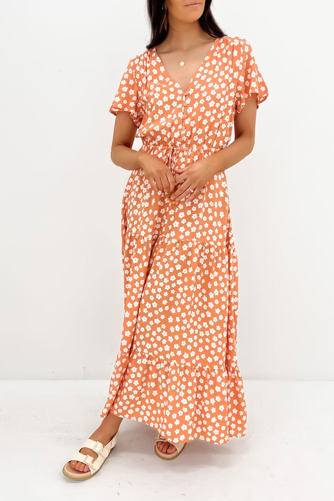 Laylah Maxi Dress Orange