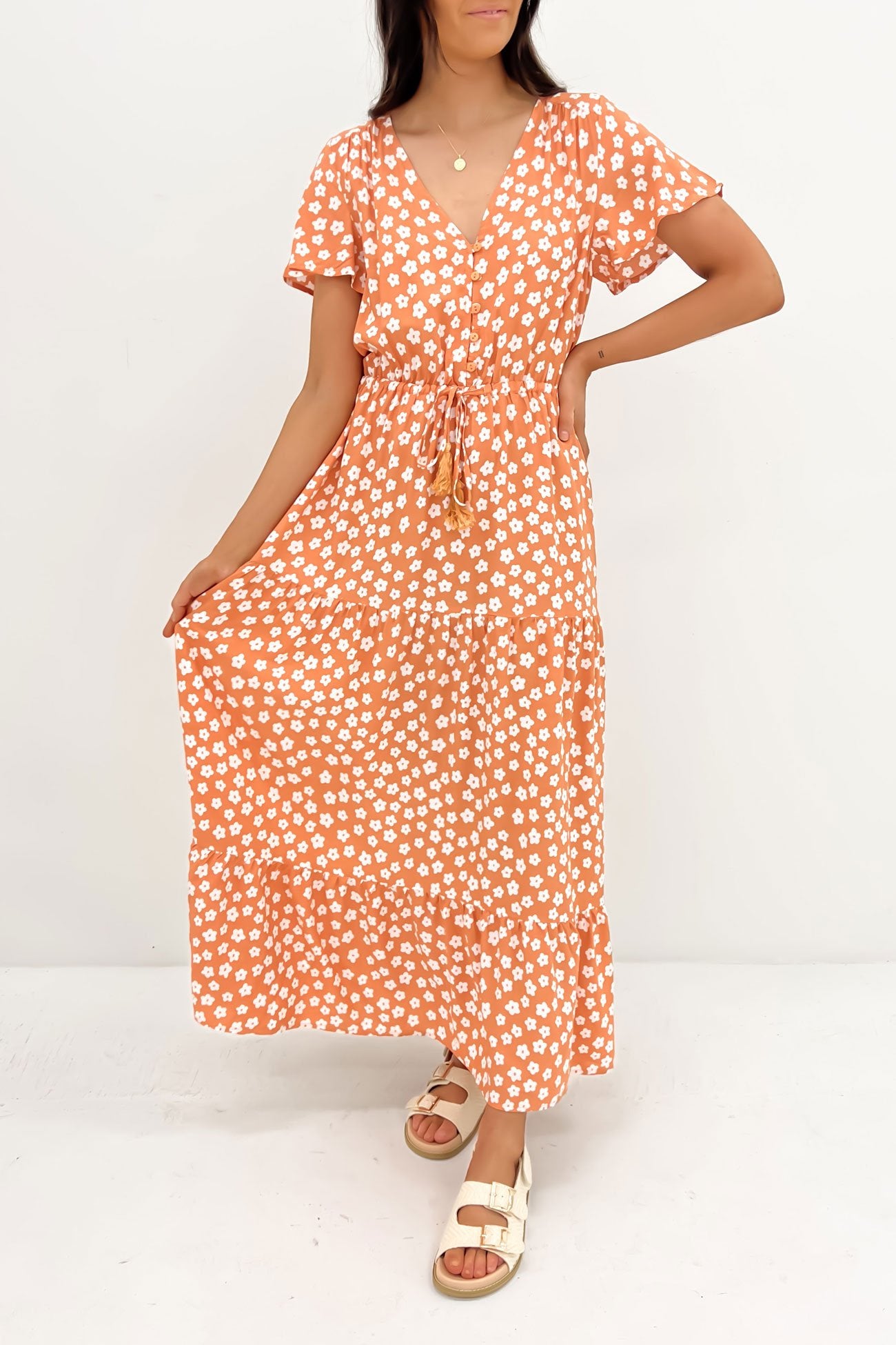 Laylah Maxi Dress Orange