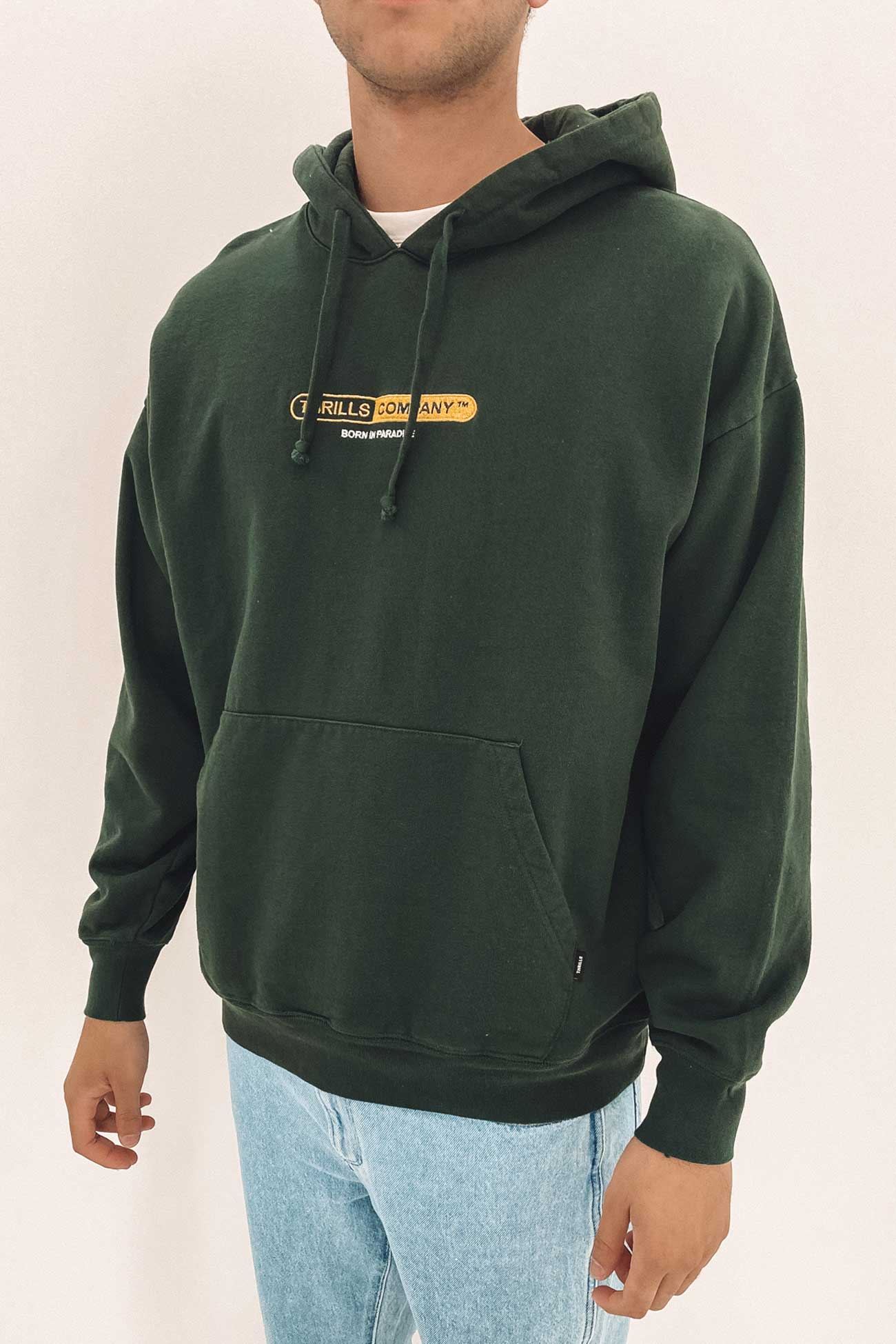 League Slouch Pull On Hood Deep Forest