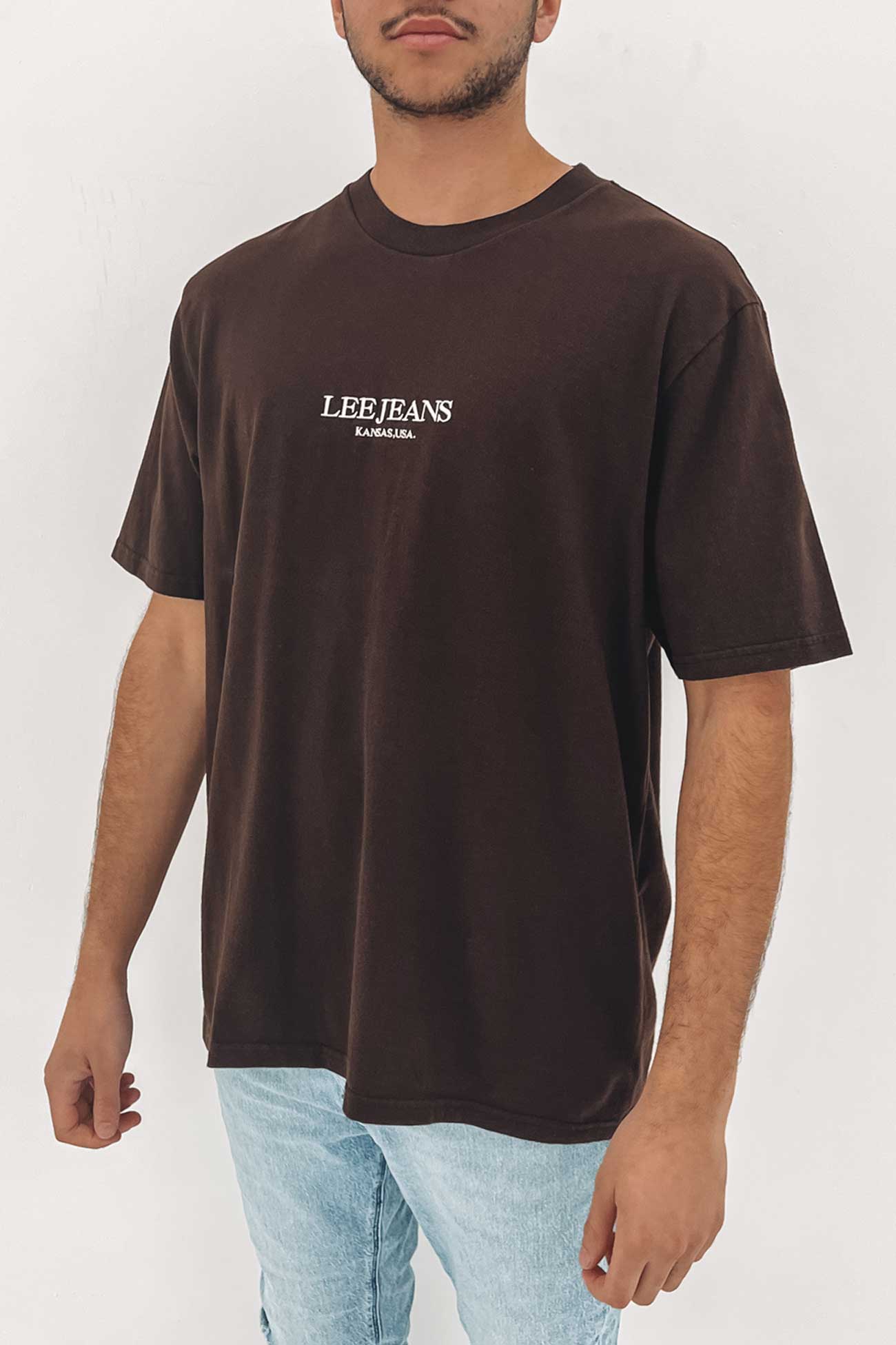 Lee Baggy Tee Dark Brown