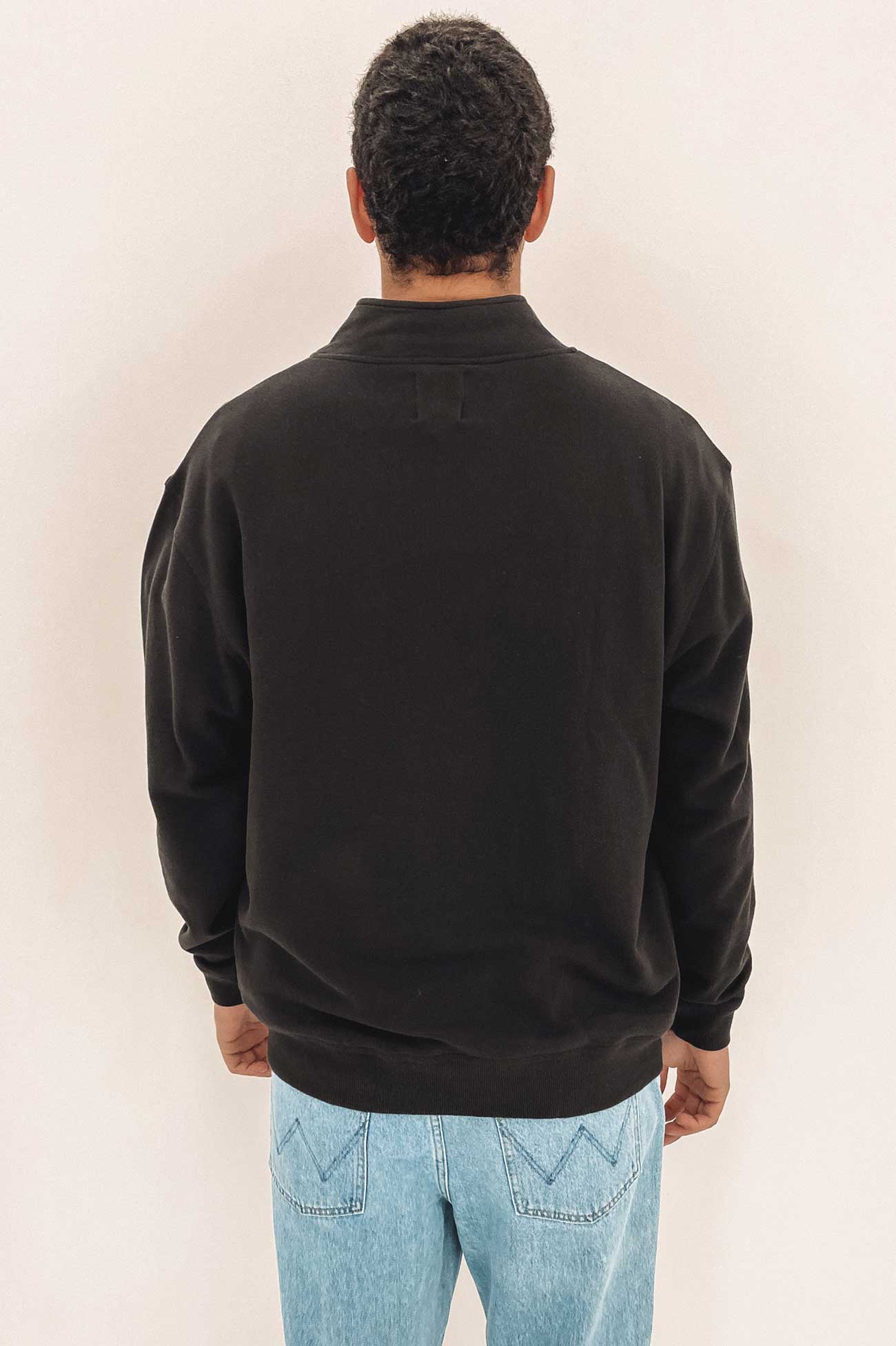 Lee Baggy Zip Sweat Worn Black