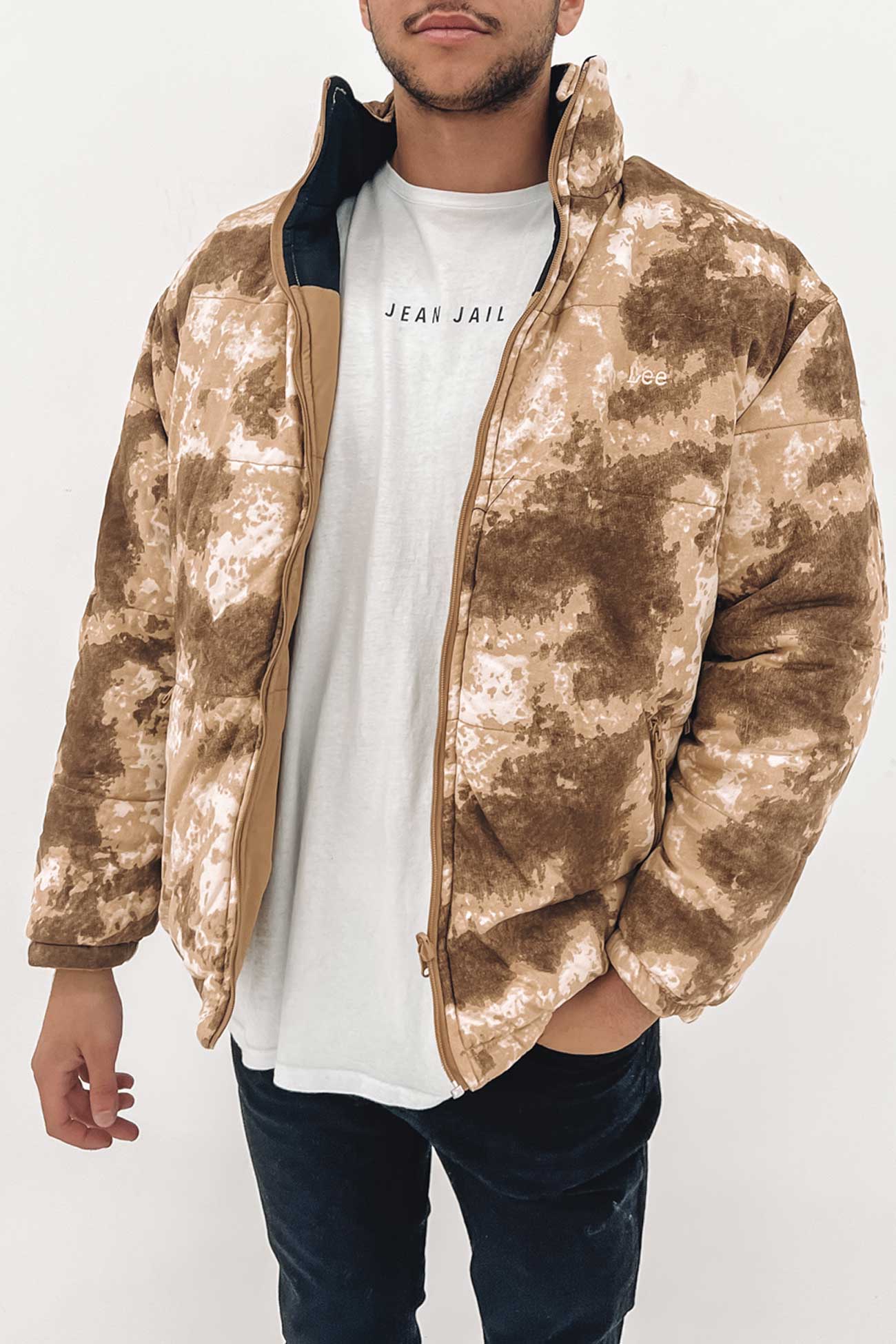 Lee Reversible Puffer Sand Dune Camo