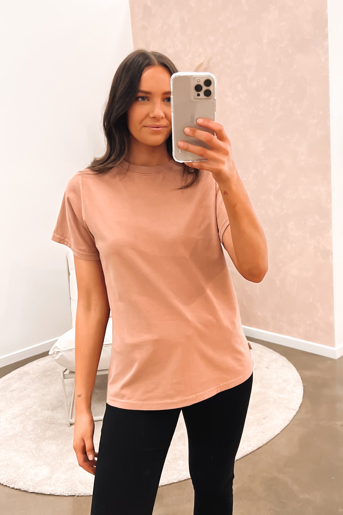 Leni Drop Tee Tan