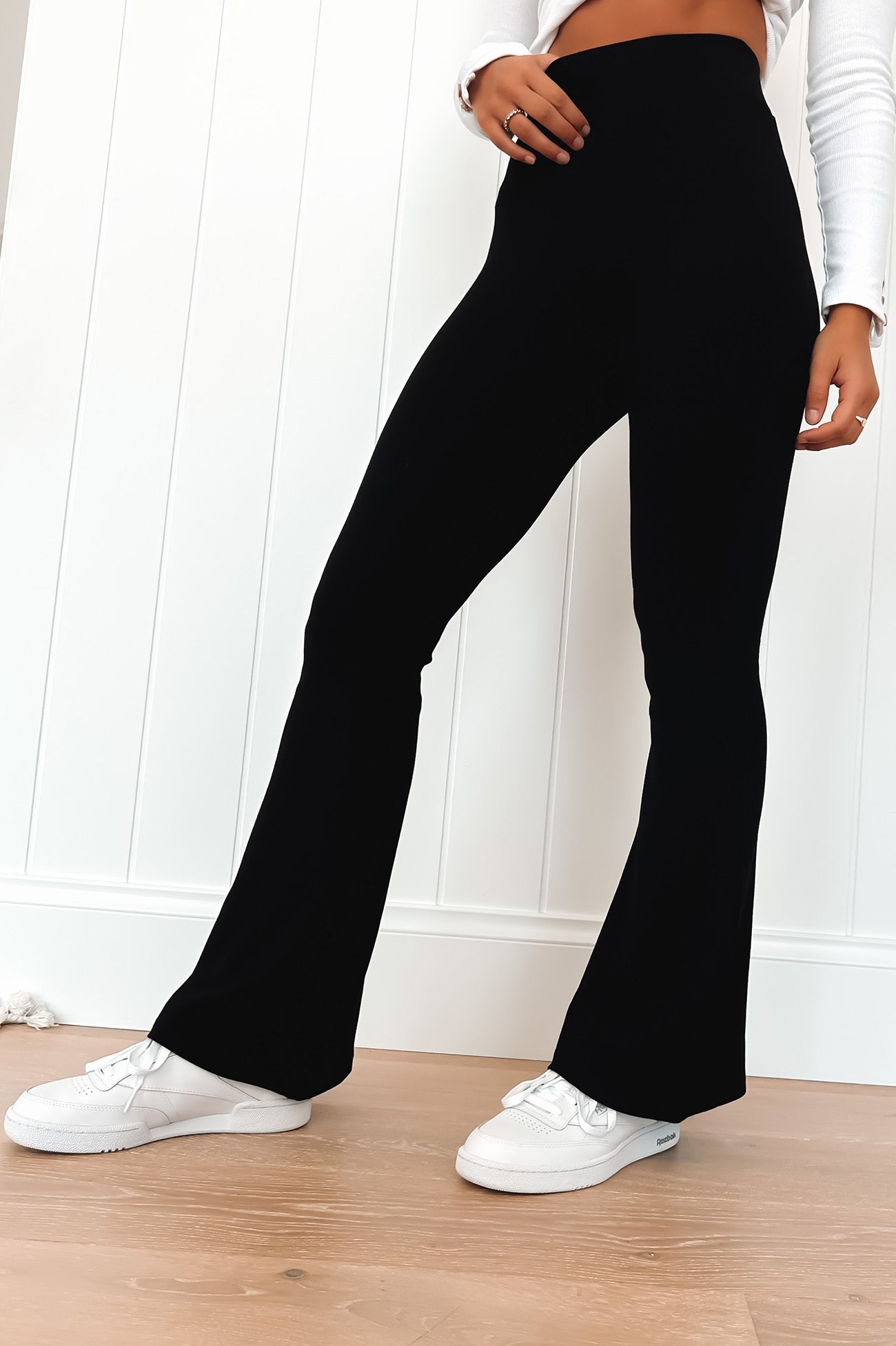 Lennox Ribbed Pant Black