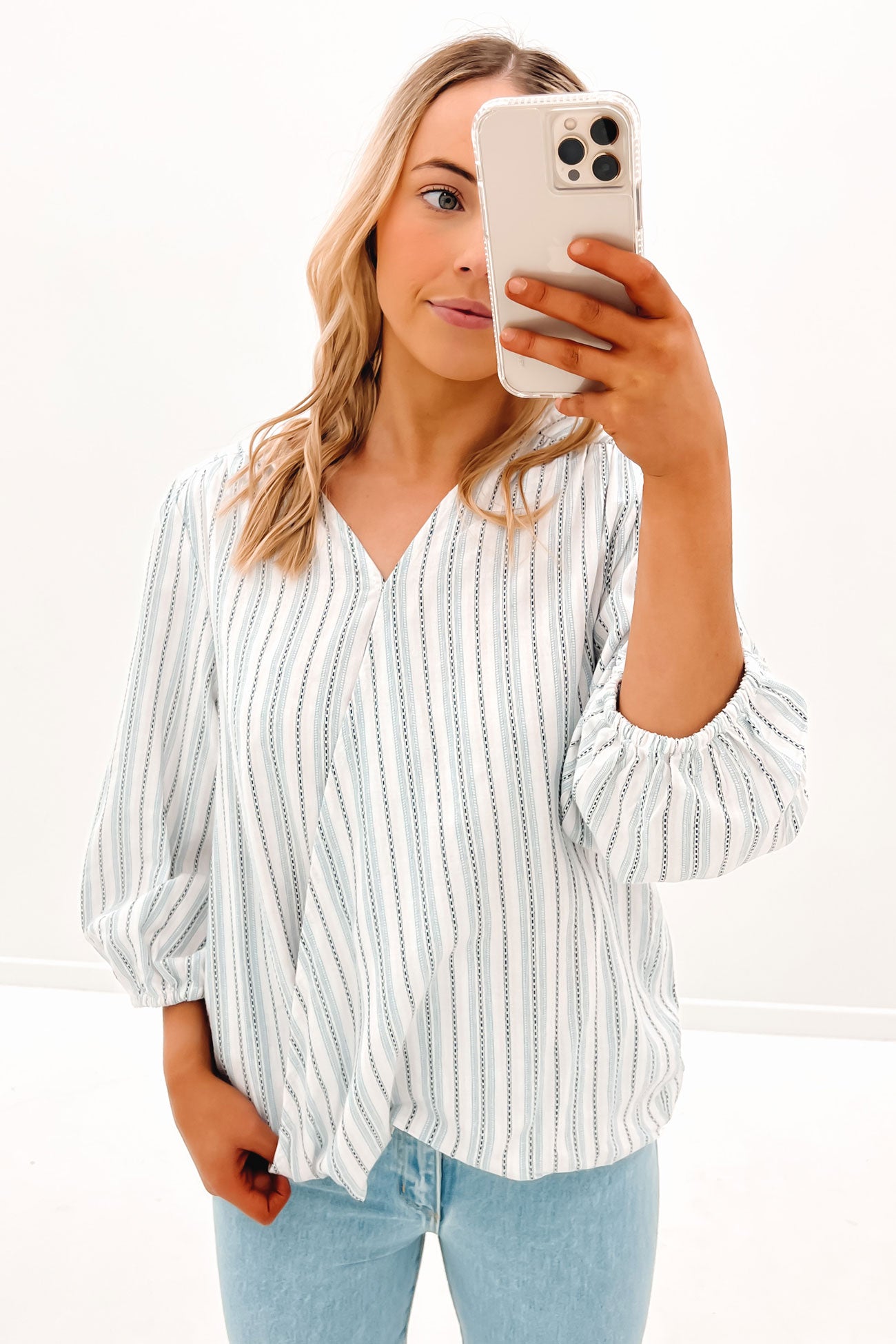 Lillian Top Pastel Stripe