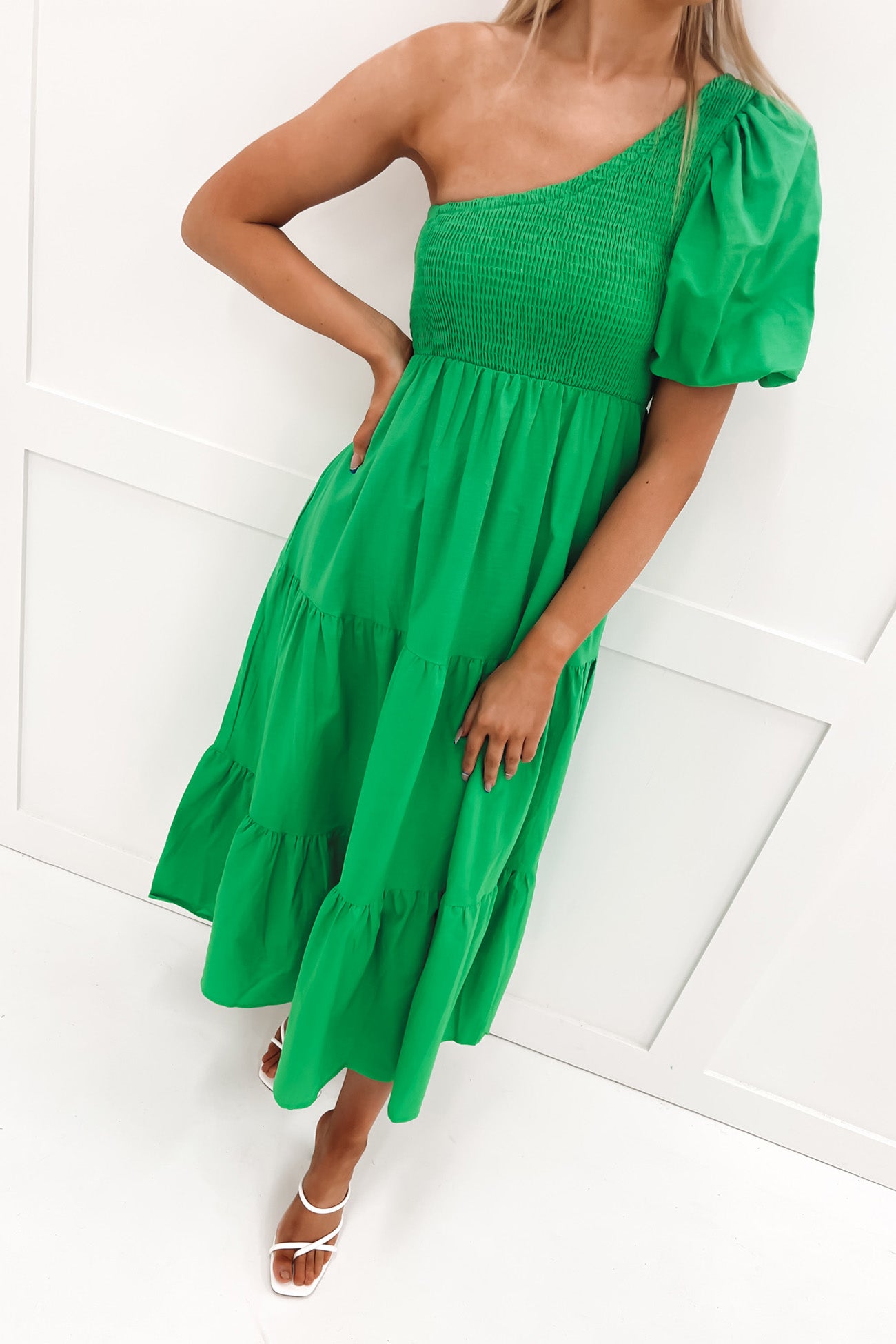 Lillie Midi Dress Green