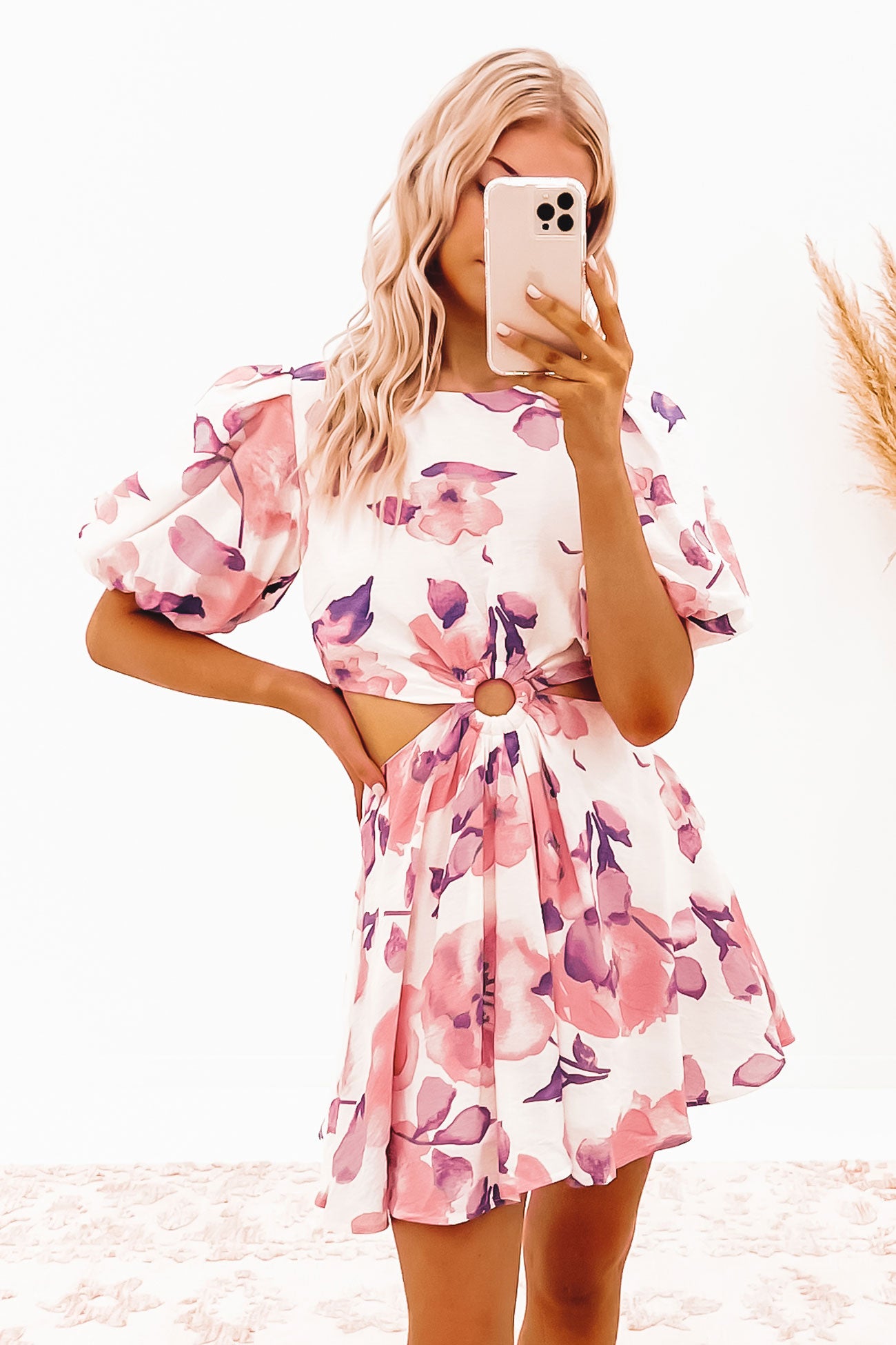 Lilo Mini Dress Pink Multi