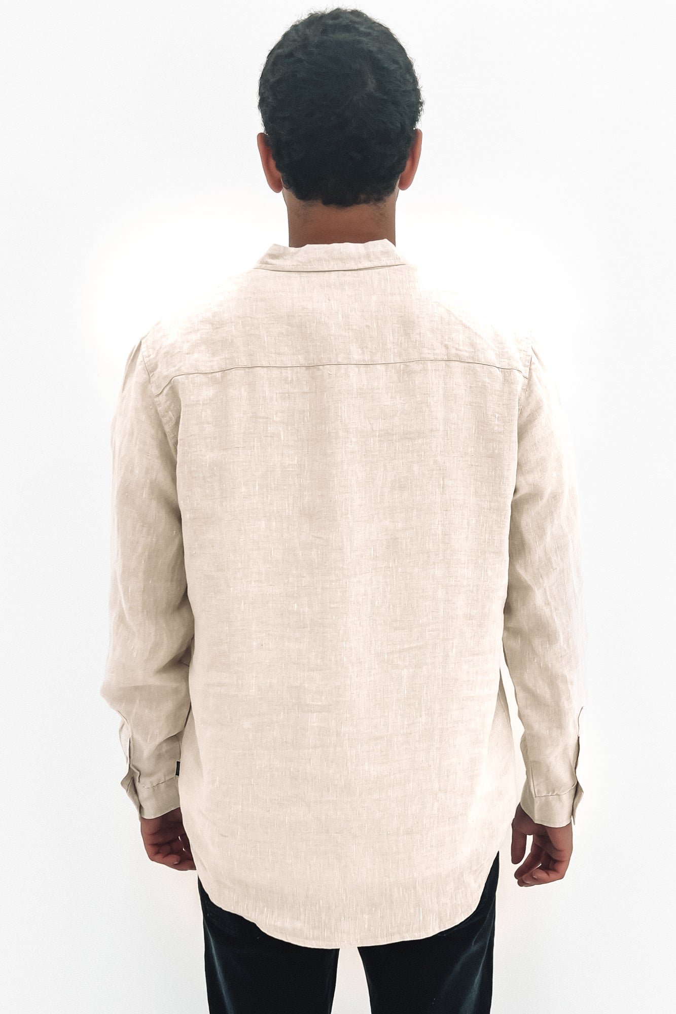 Linen Long Sleeve Shirt Natural