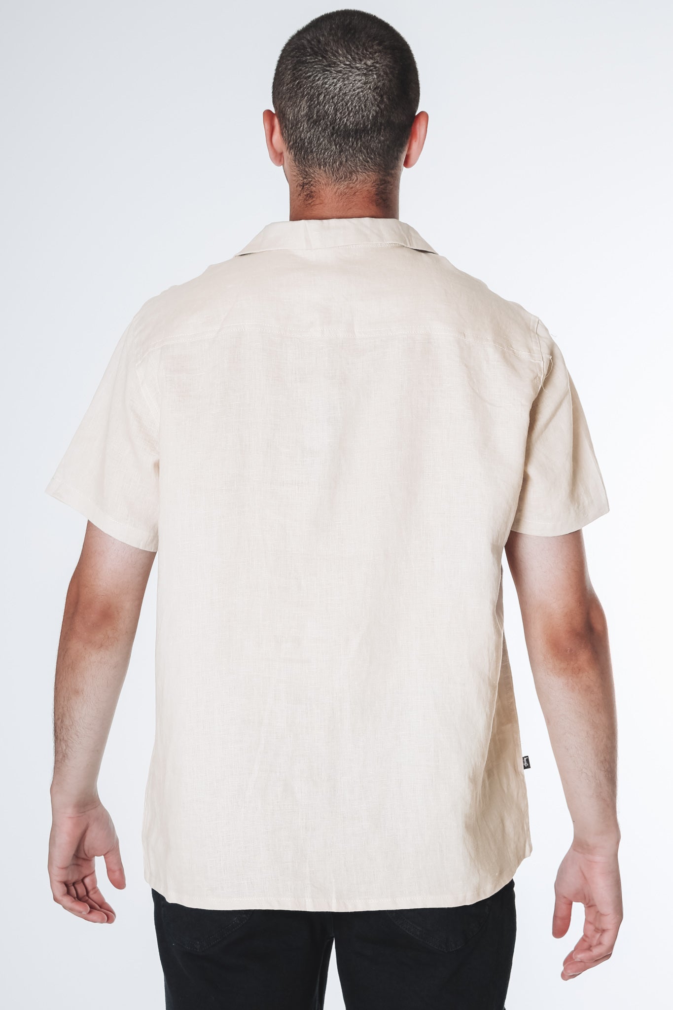 Linen Short Sleeve Shirt Off White