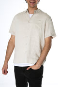 Linen Short Sleeve Shirt White