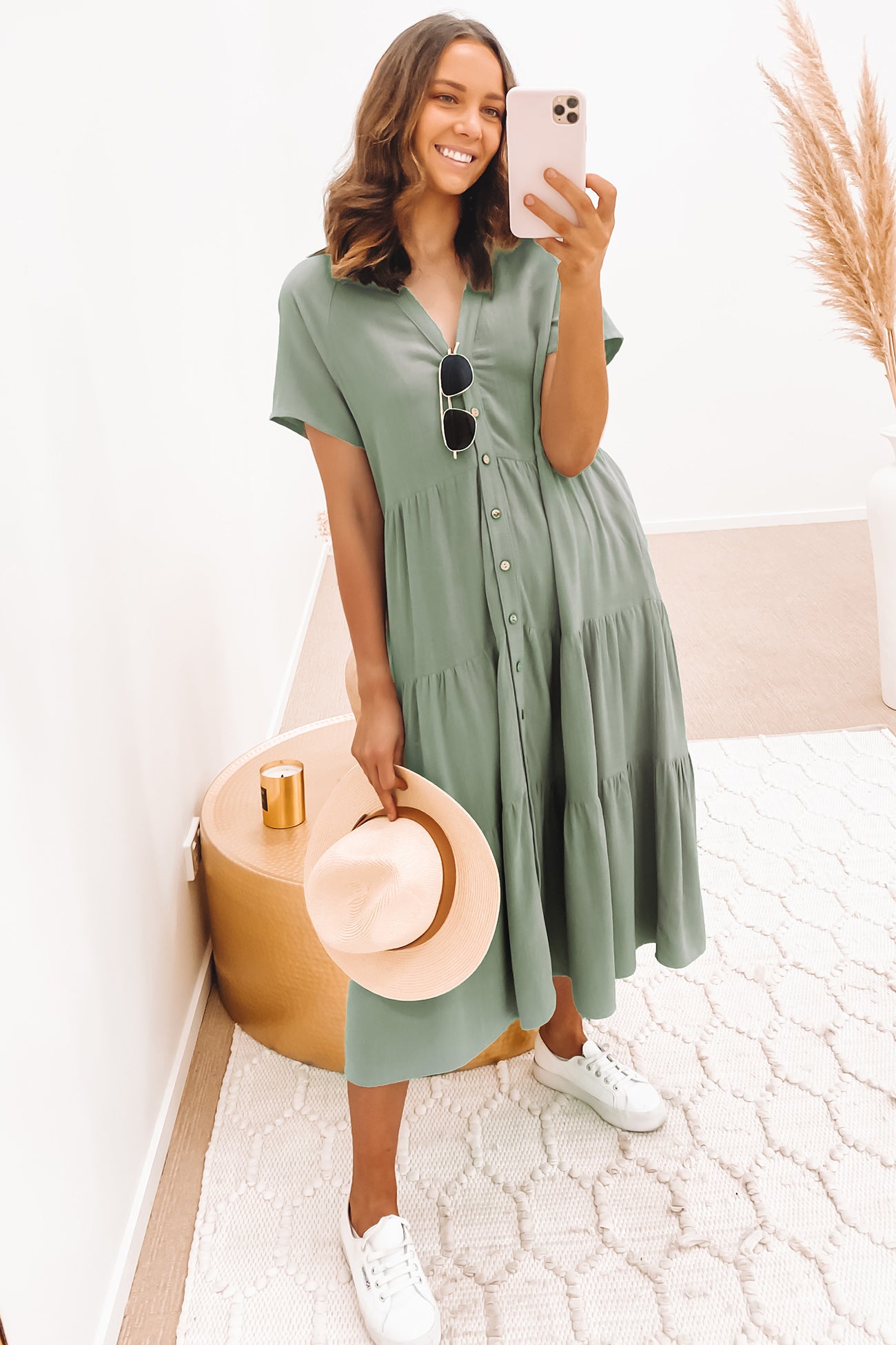 Little Paradise Midi Dress Sage