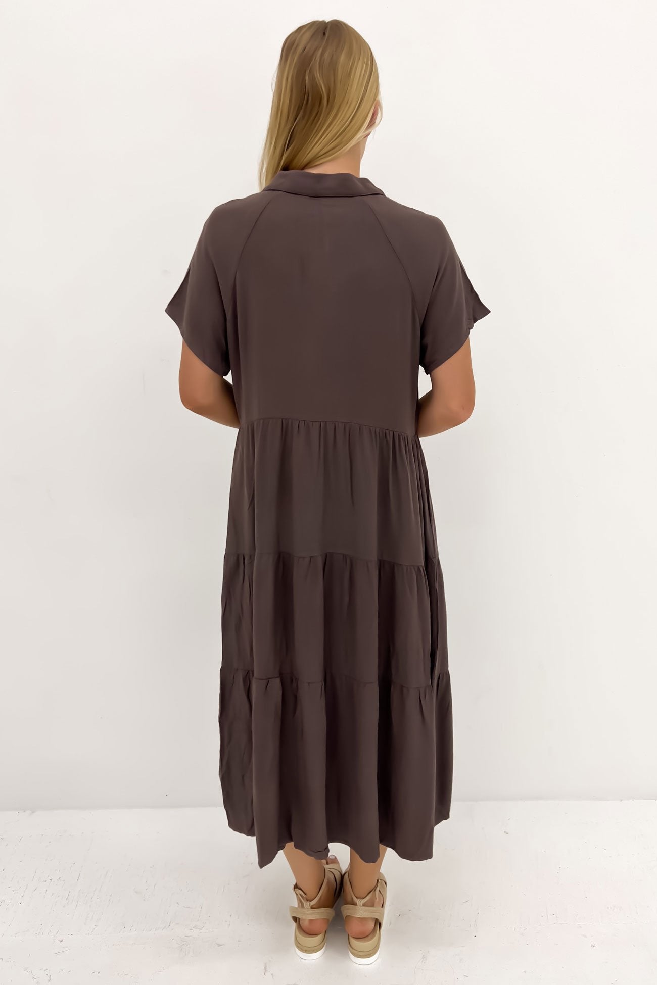 Little Paradise Midi Dress Brown