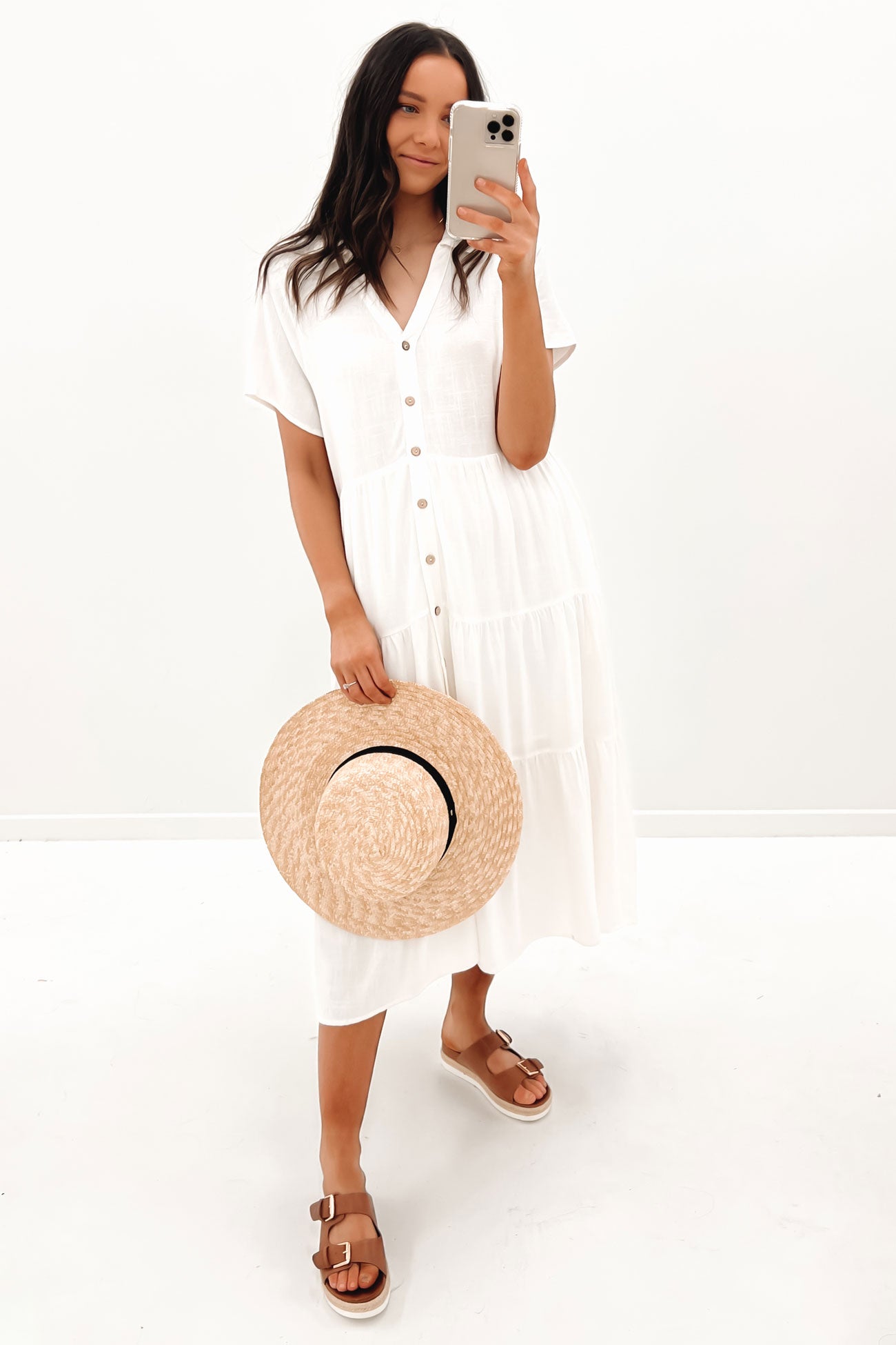 Little Paradise Midi Dress White