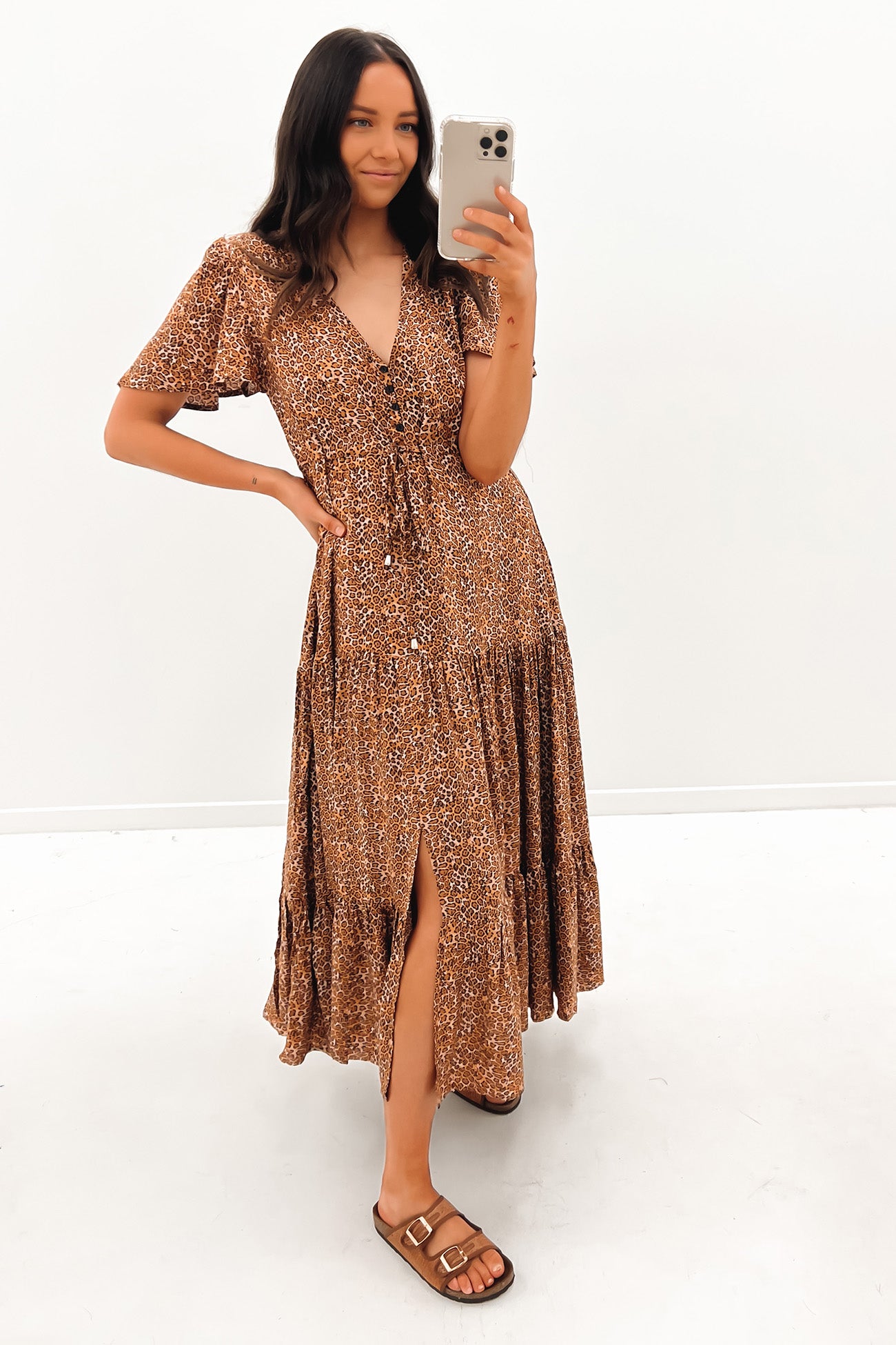 Livia Maxi Dress Leopard